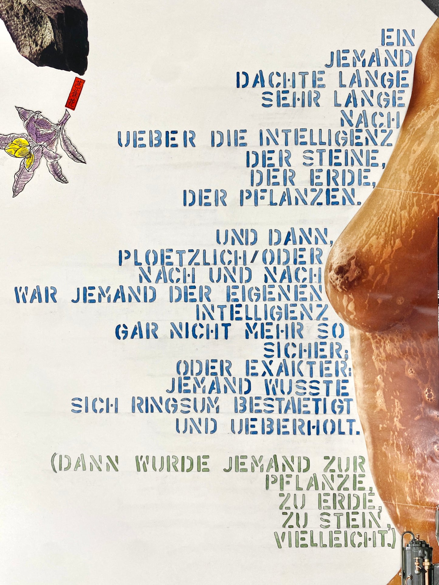 3X Original-Collagen von Beat Brechbühl, davon 2x Plakate