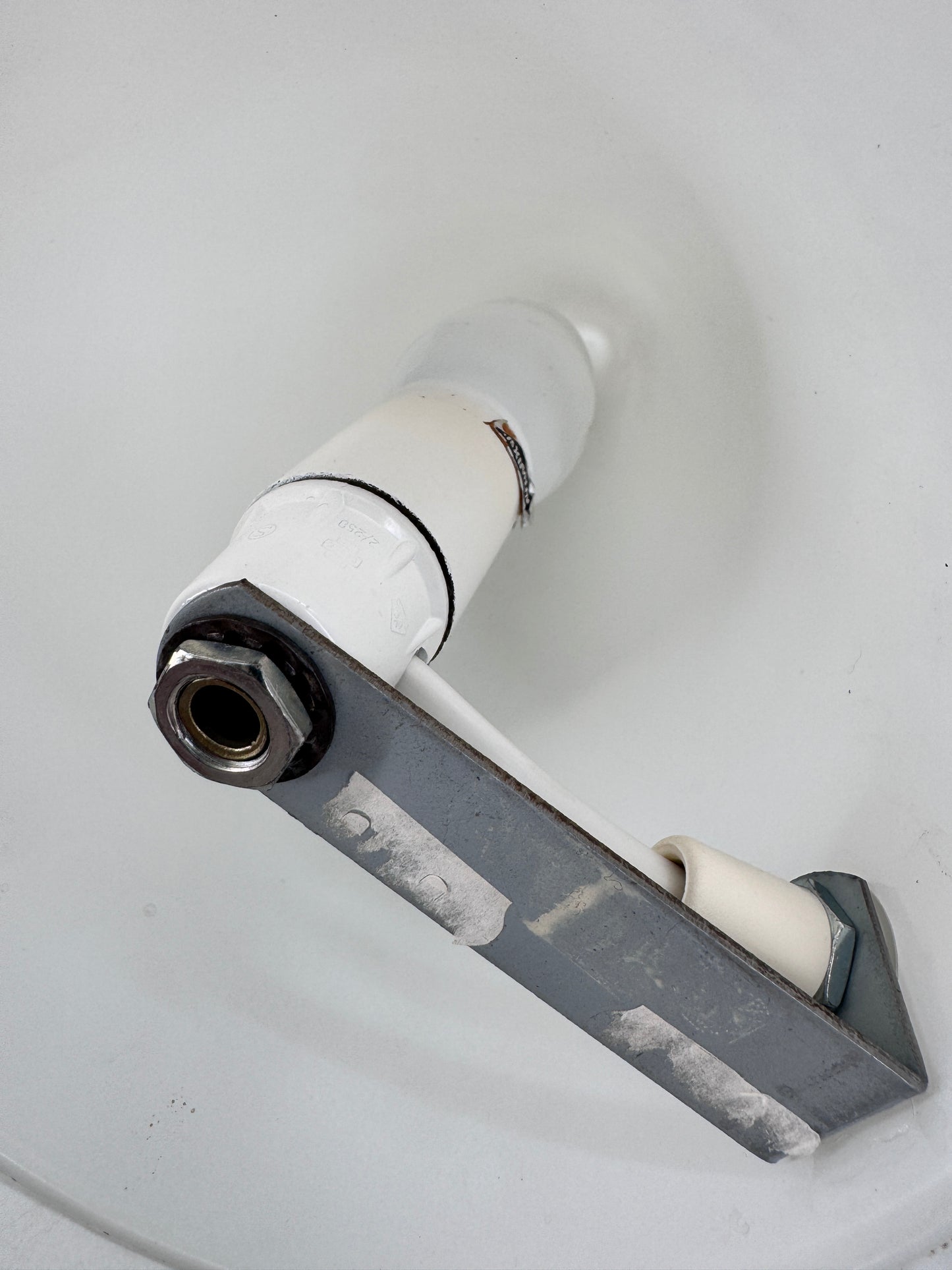 Tischlampe, Glaskegel, Opalglas, Frankreich, 70er