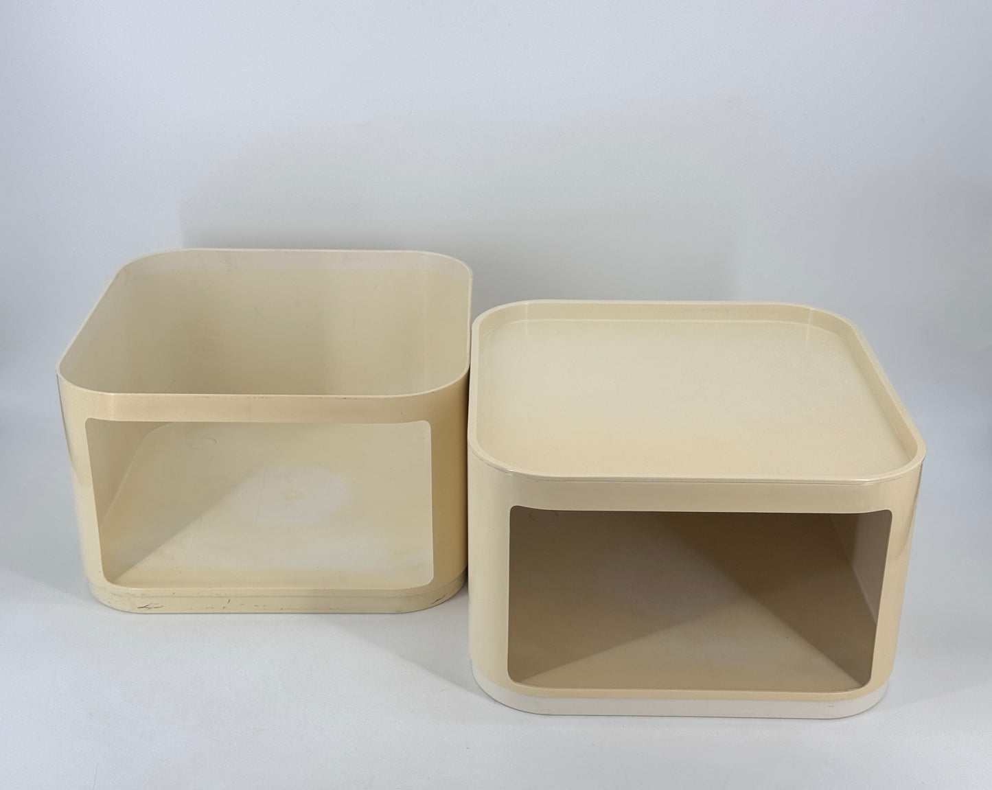 Kartell, Anna Castelli, Container, weiß, 60er, Italien