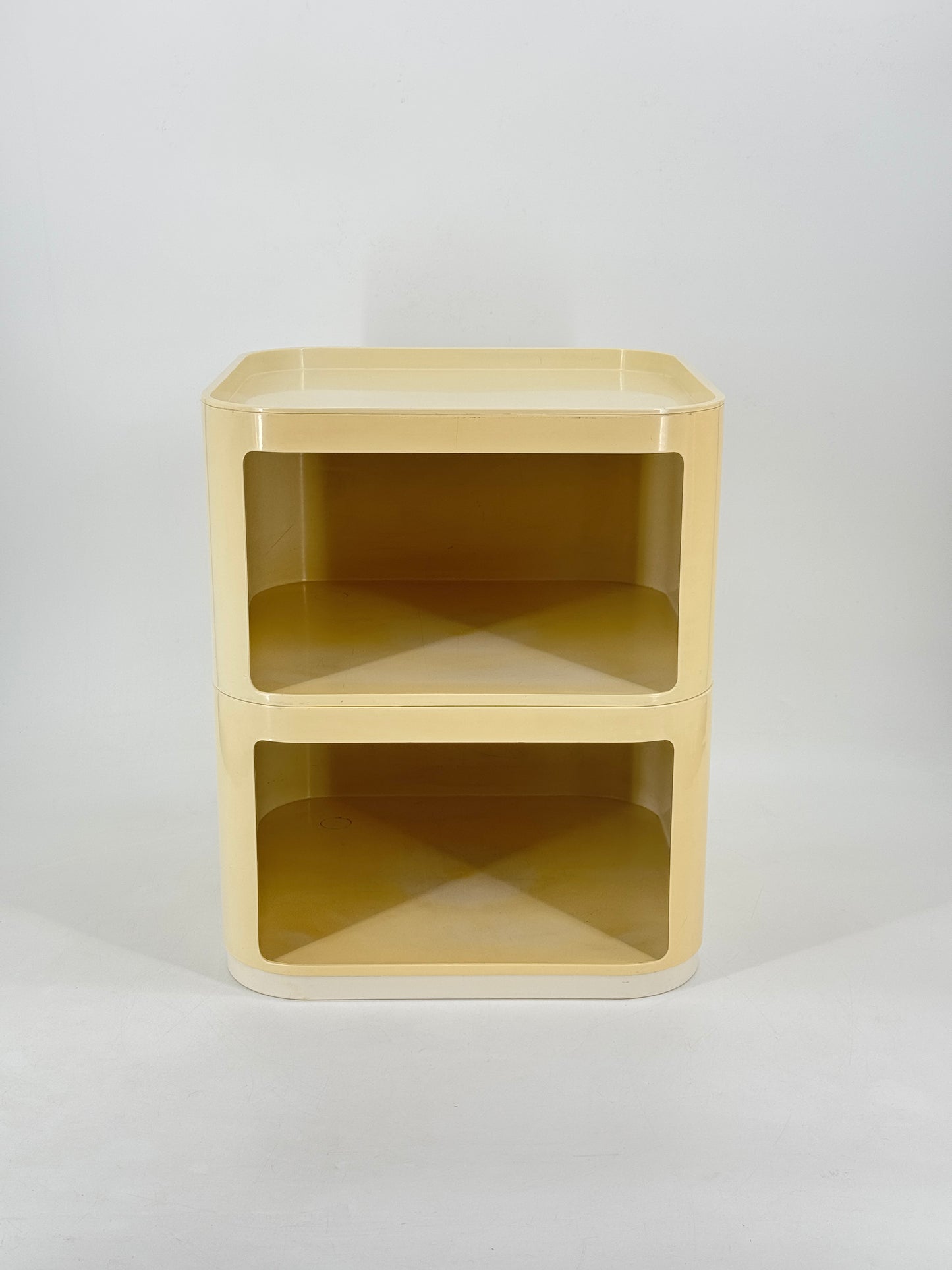 Kartell, Anna Castelli, Container, weiß, 60er, Italien