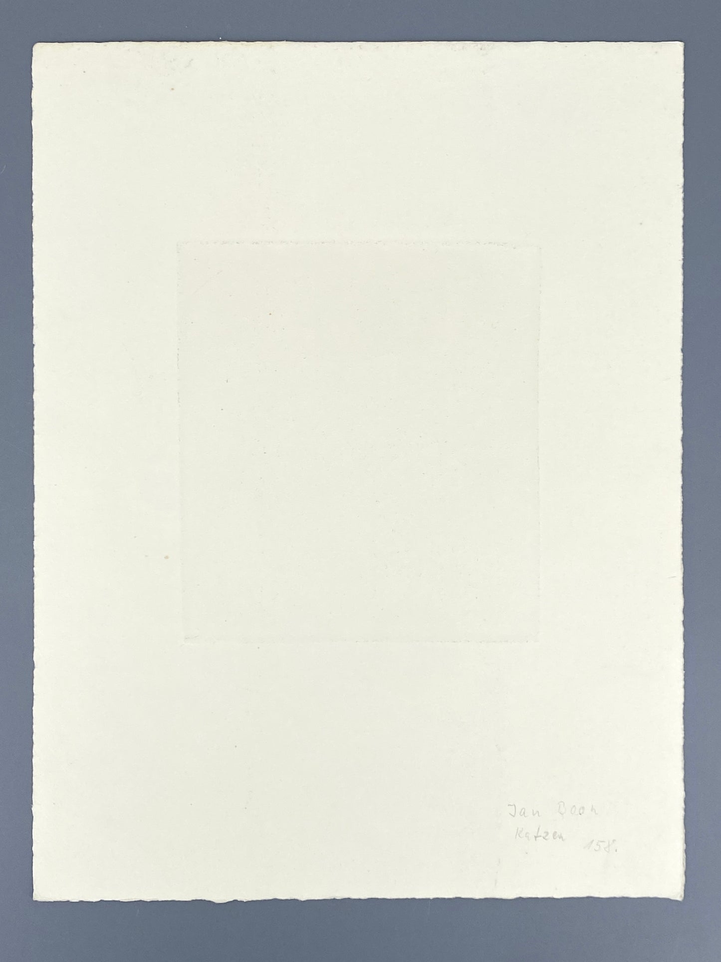 Radierung "Katzen" von Jan Boon (1882–1975), Edition der Griffelkunst-Vereinigung, Hamburg 1965