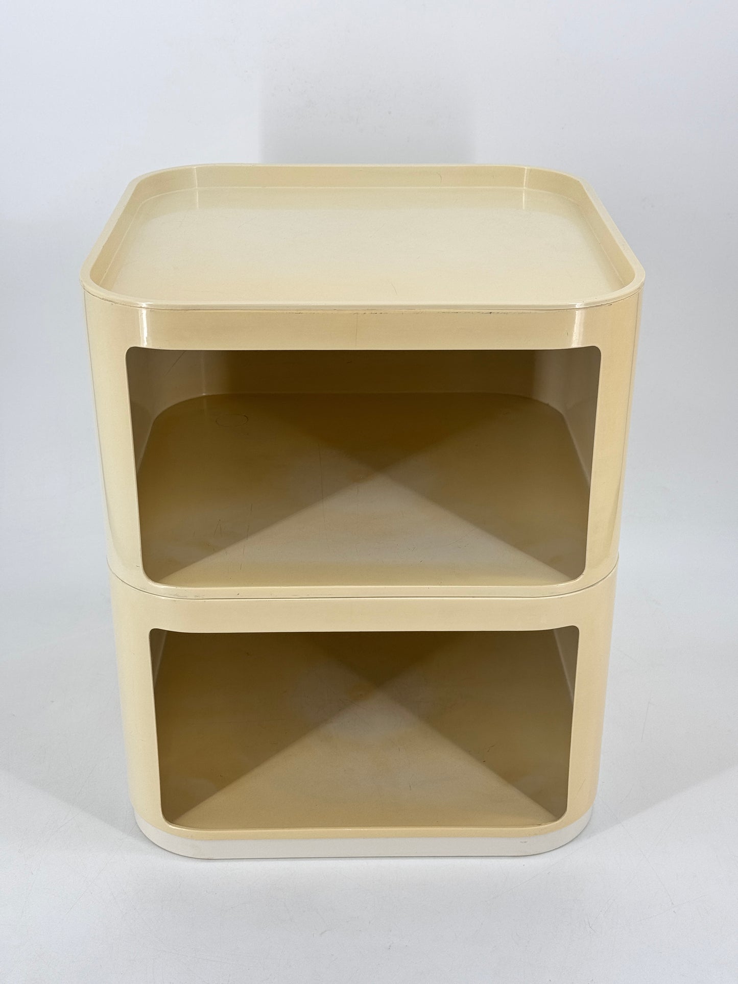 Kartell, Anna Castelli, Container, weiß, 60er, Italien