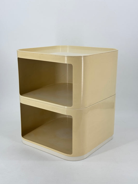 Kartell, Anna Castelli, Container, weiß, 60er, Italien