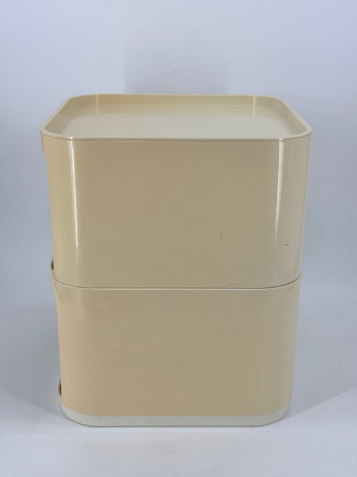 Kartell, Anna Castelli, Container, weiß, 60er, Italien