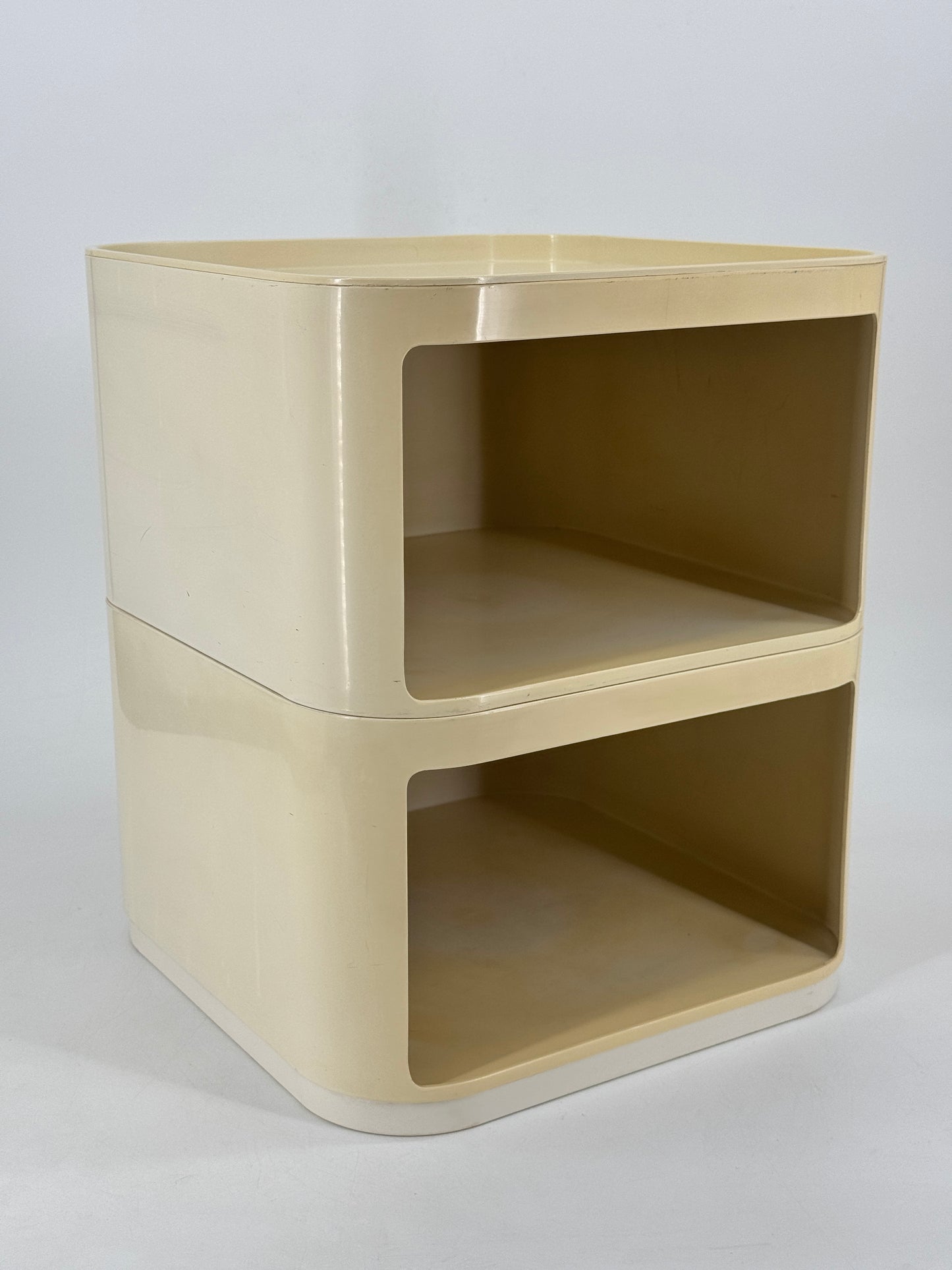 Kartell, Anna Castelli, Container, weiß, 60er, Italien