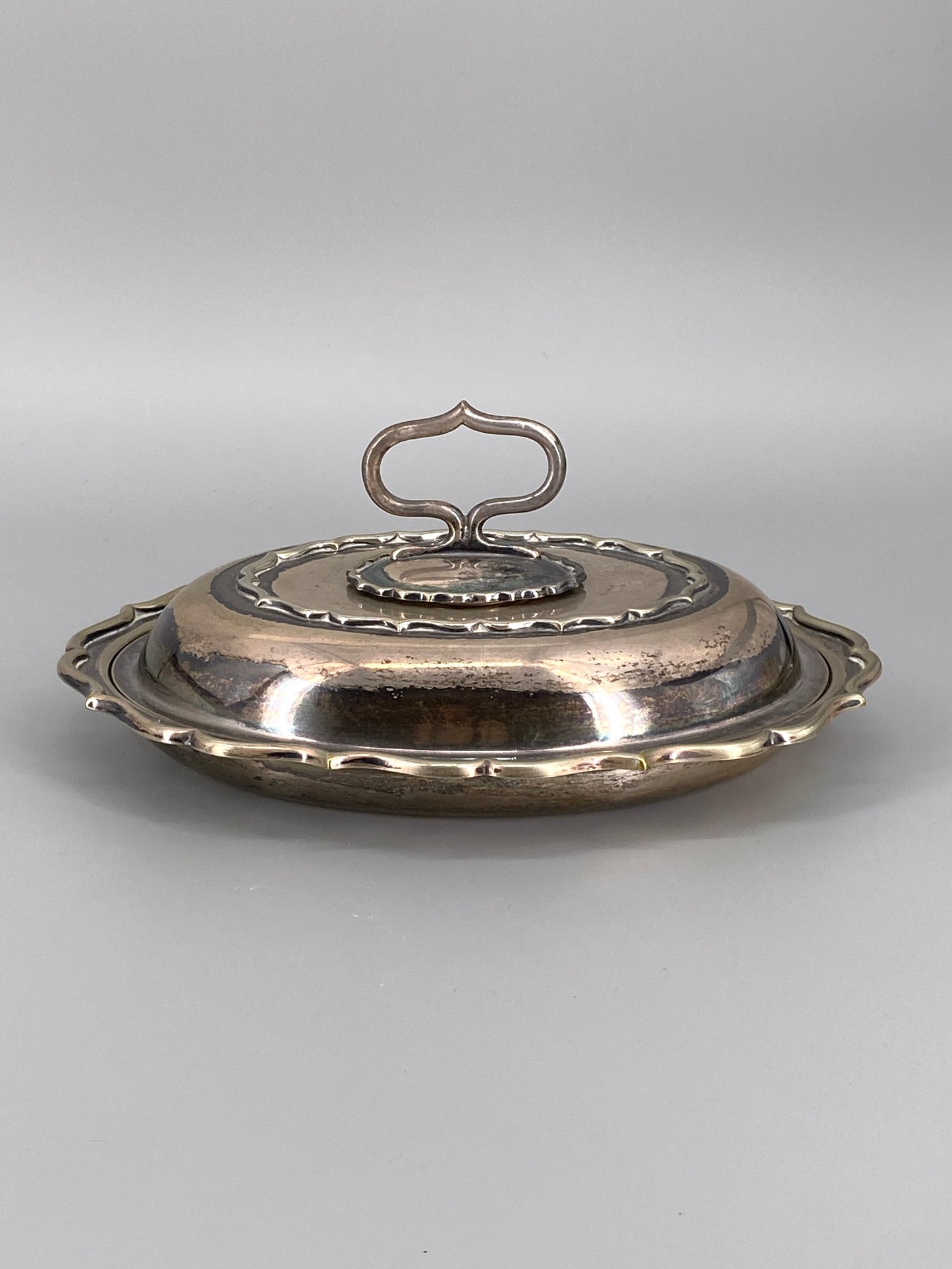 Speisewärmer / Servierplatte versilbert von Elkington & Co, England, 20. Jhd