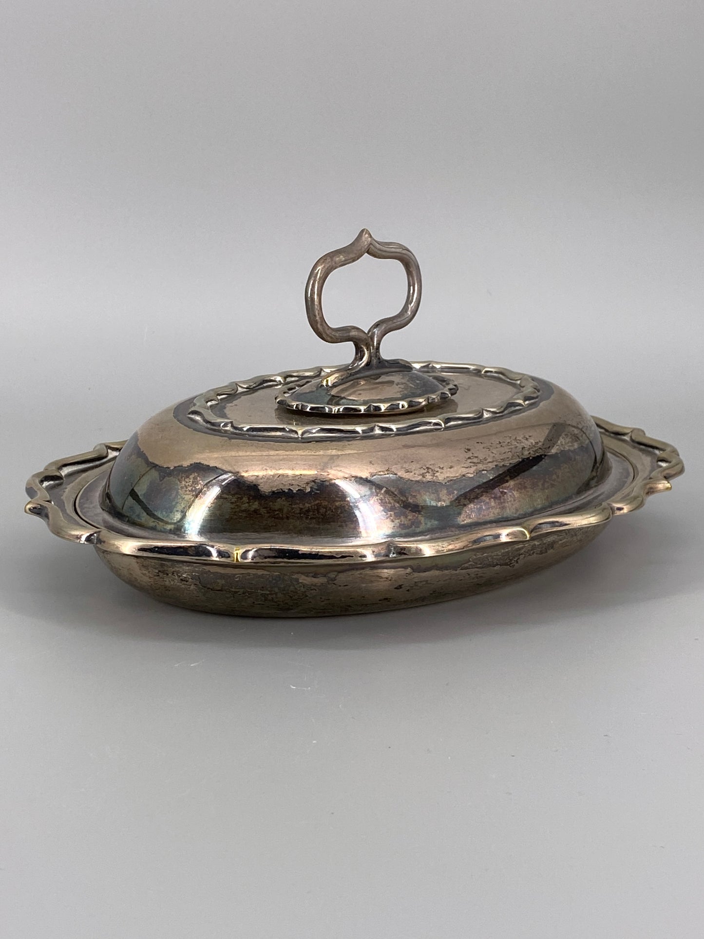 Speisewärmer / Servierplatte versilbert von Elkington & Co, England, 20. Jhd