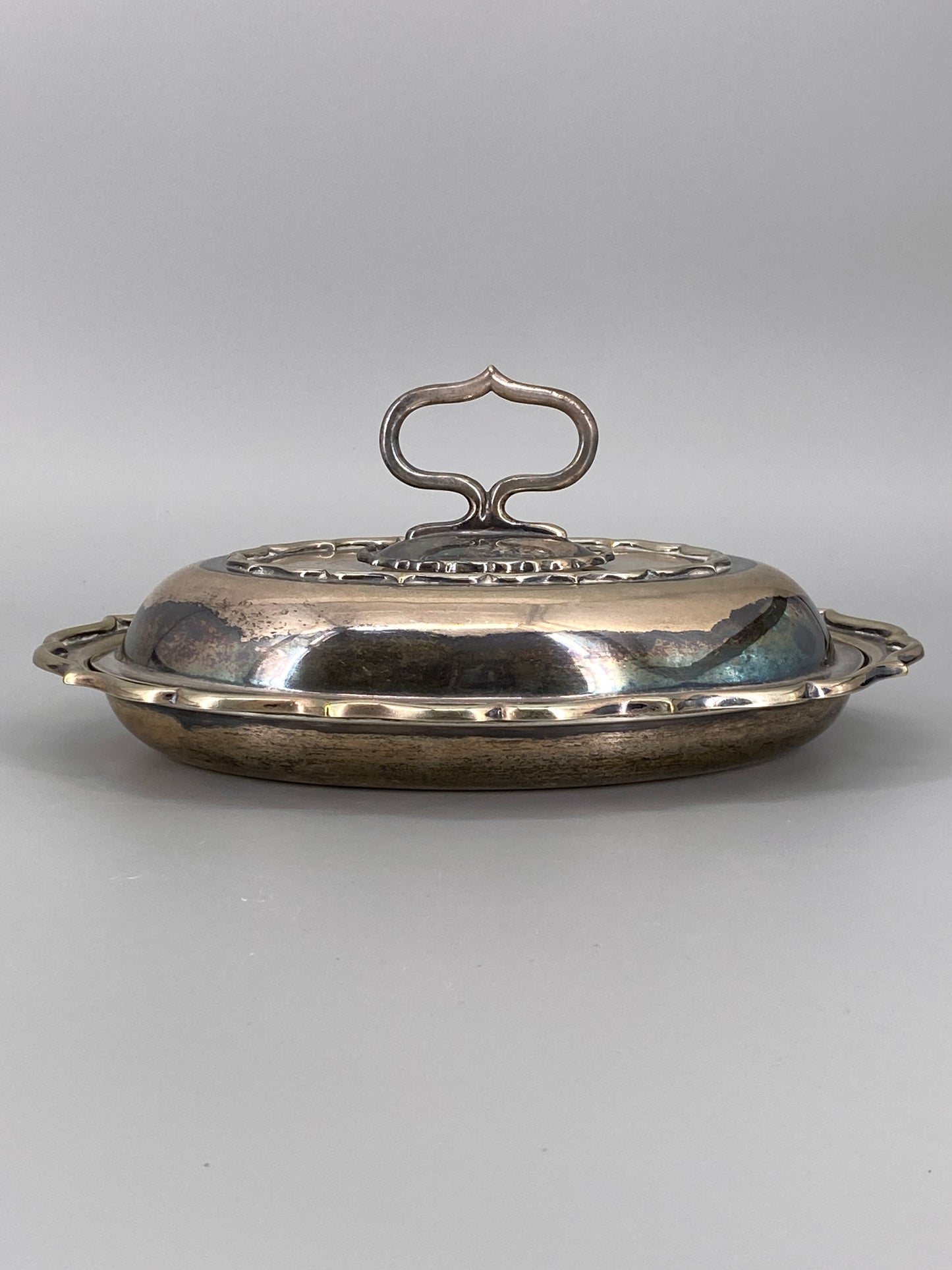 Speisewärmer / Servierplatte versilbert von Elkington & Co, England, 20. Jhd