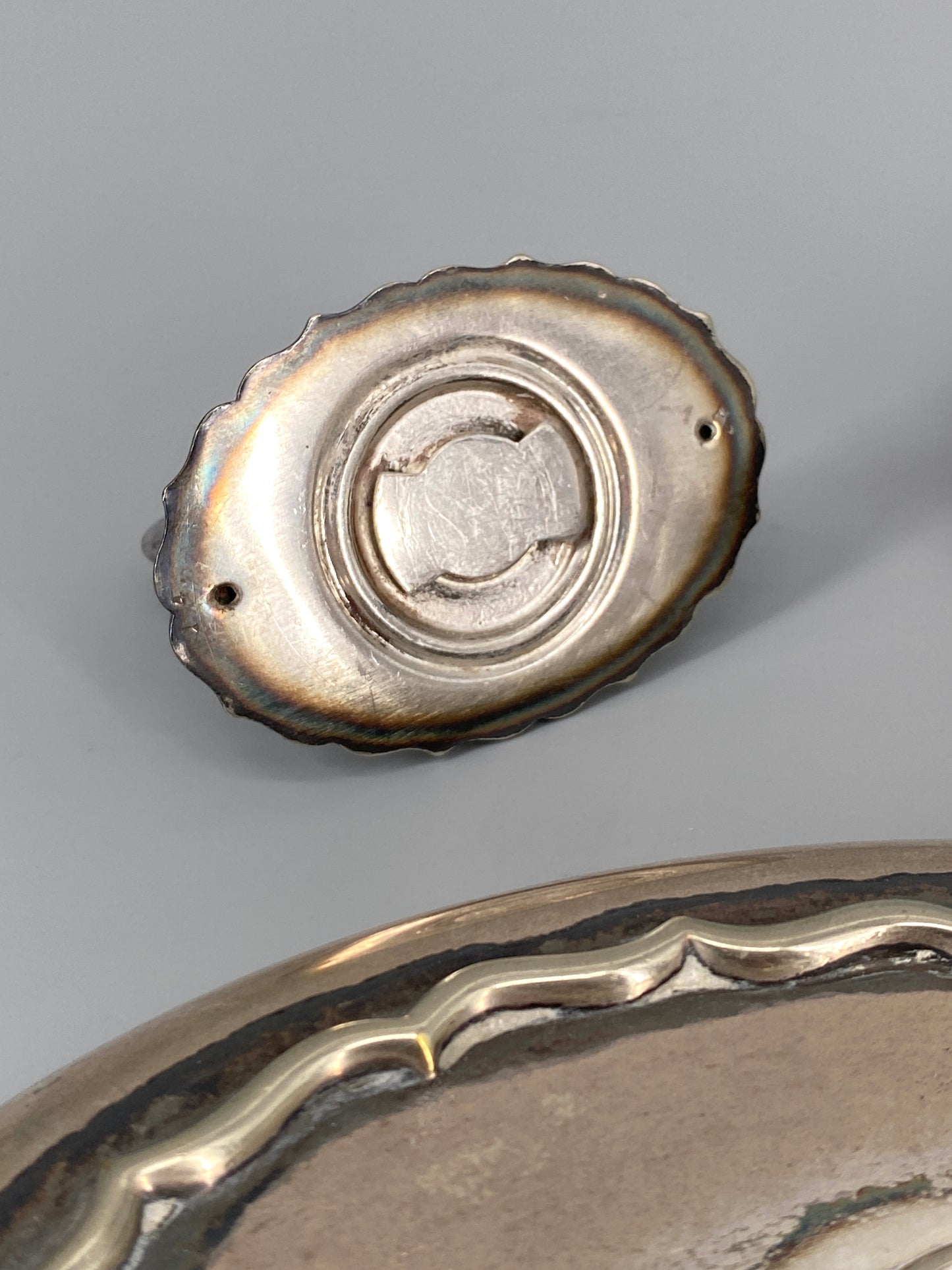 Speisewärmer / Servierplatte versilbert von Elkington & Co, England, 20. Jhd