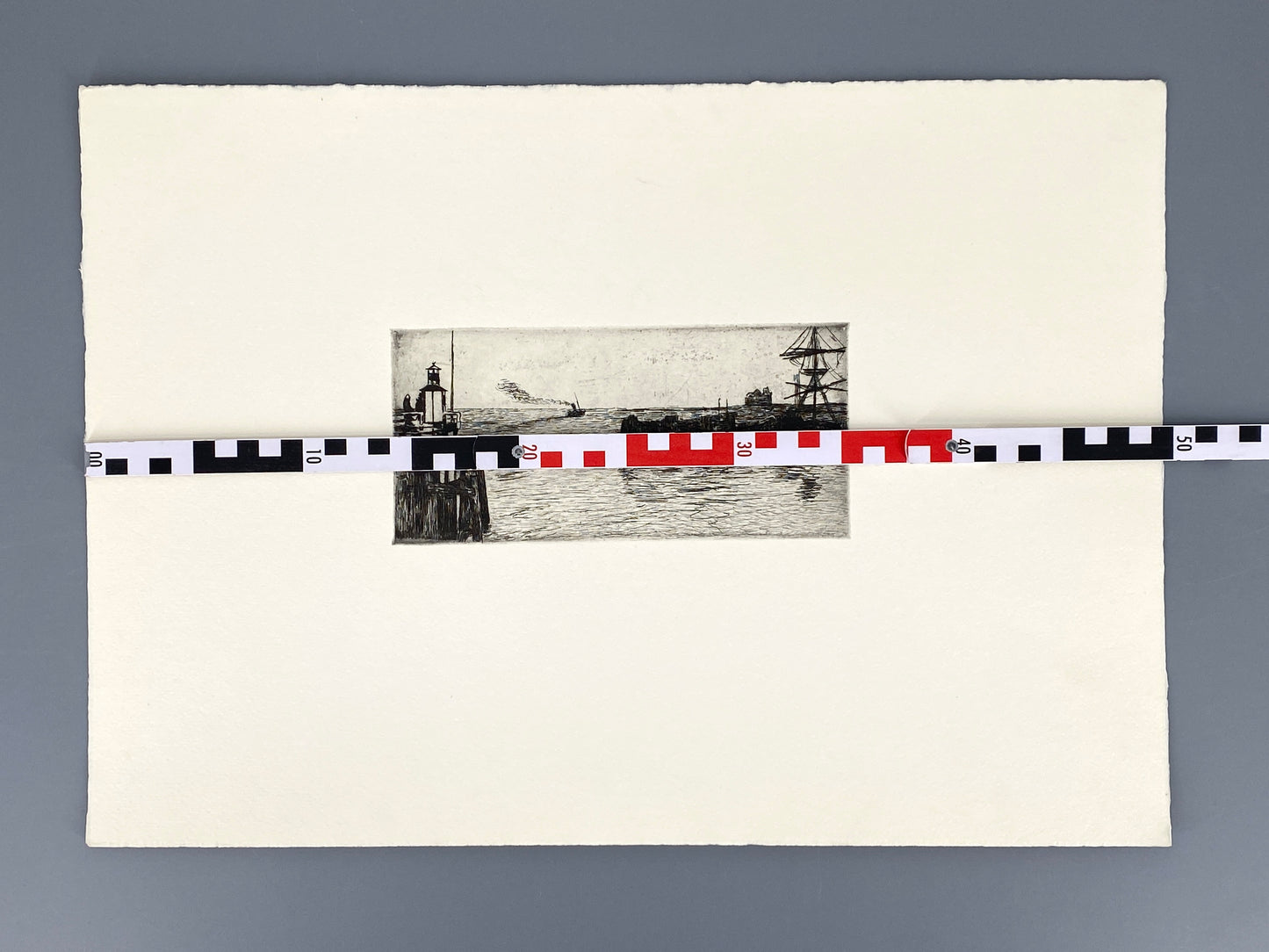 Radierung "Alte Liebe in Cuxhaven" von Friedrich Schaper (1867–1955), Nachdruck von der Originalplatte, Edition der Griffelkunst-Vereinigung, Hamburg 1971