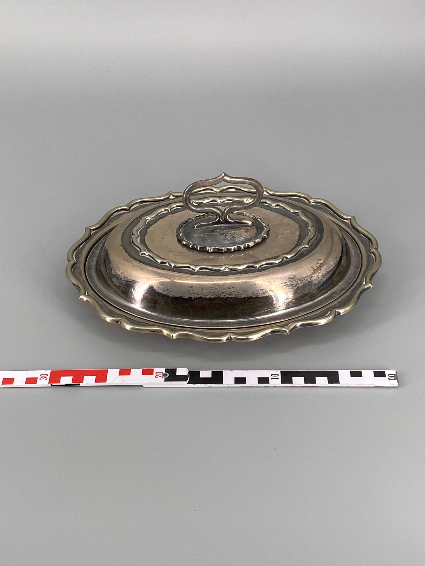 Speisewärmer / Servierplatte versilbert von Elkington & Co, England, 20. Jhd