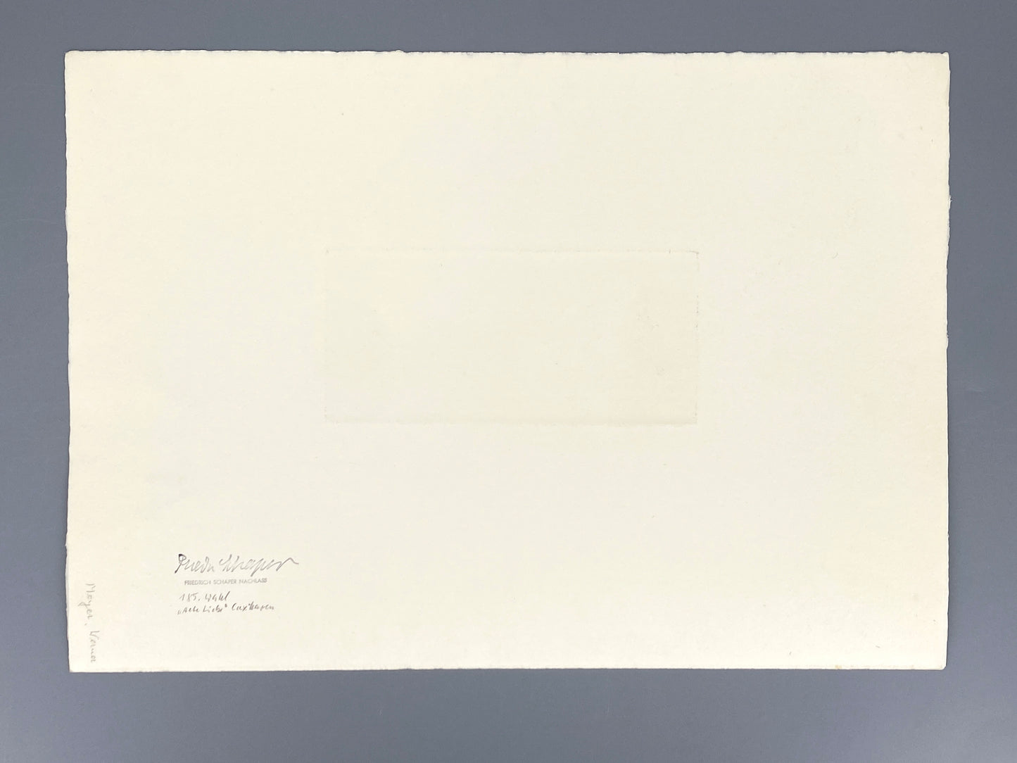 Radierung "Alte Liebe in Cuxhaven" von Friedrich Schaper (1867–1955), Nachdruck von der Originalplatte, Edition der Griffelkunst-Vereinigung, Hamburg 1971