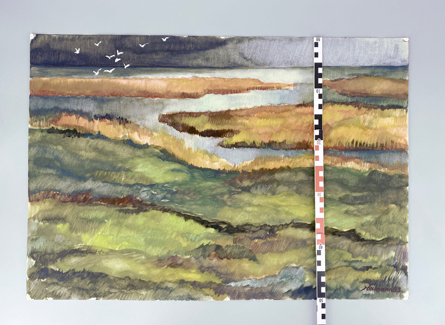 Jochen Hamann - Herbst am Bodden. Aquarell