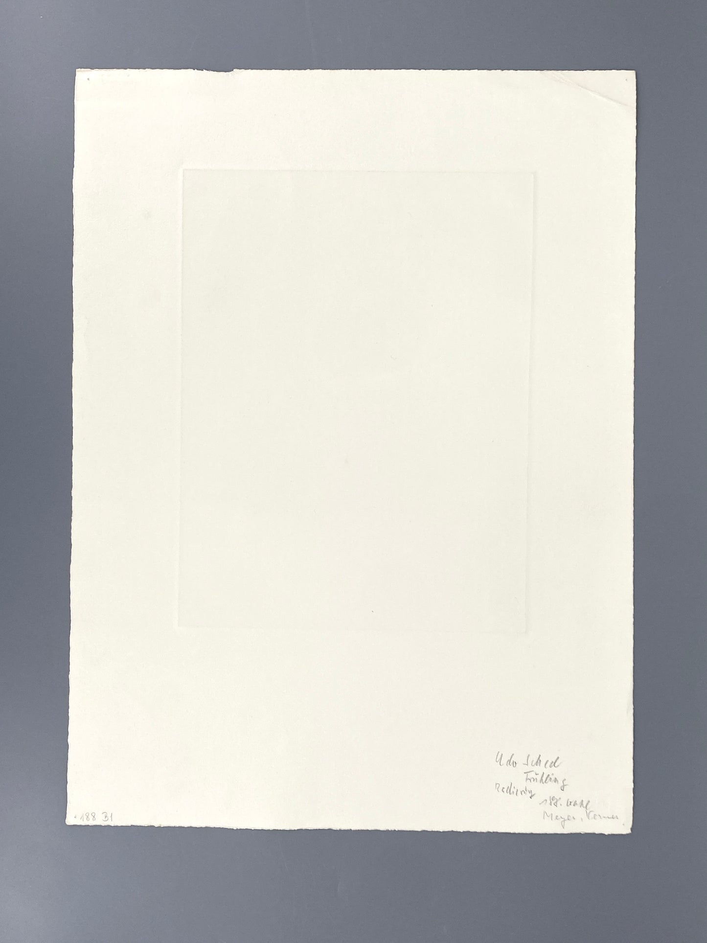 Radierung "Frühling" von Udo Scheel (geb. 1940), Edition der Griffelkunst-Vereinigung, Hamburg 1972