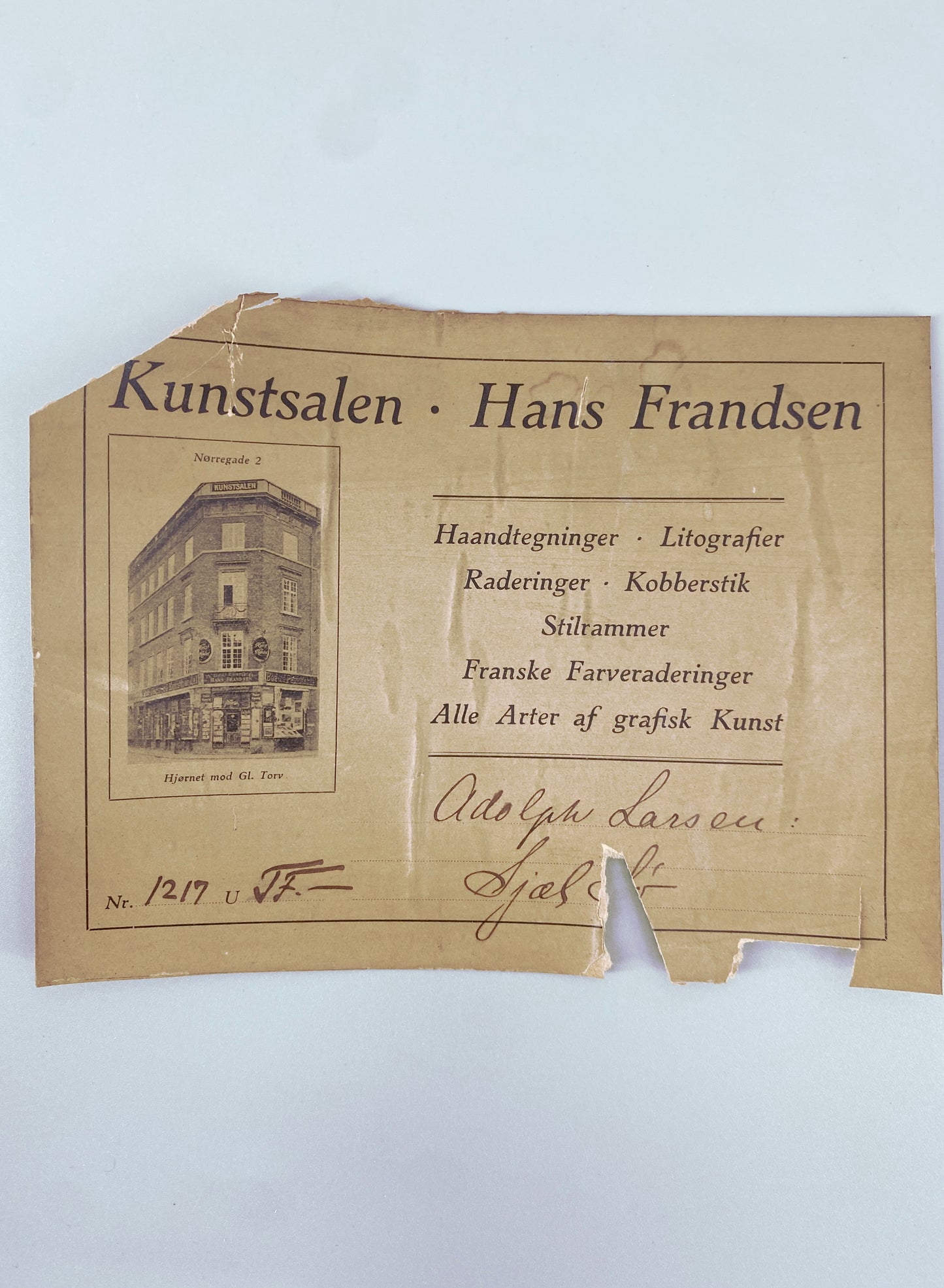 Auenlandschaft - Grafik, Adolph Larsen