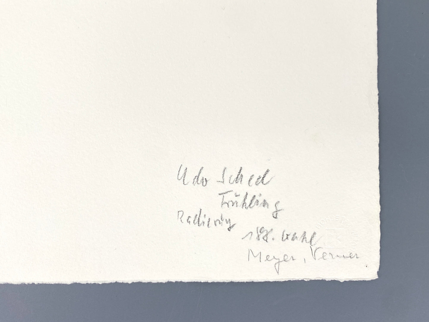 Radierung "Frühling" von Udo Scheel (geb. 1940), Edition der Griffelkunst-Vereinigung, Hamburg 1972