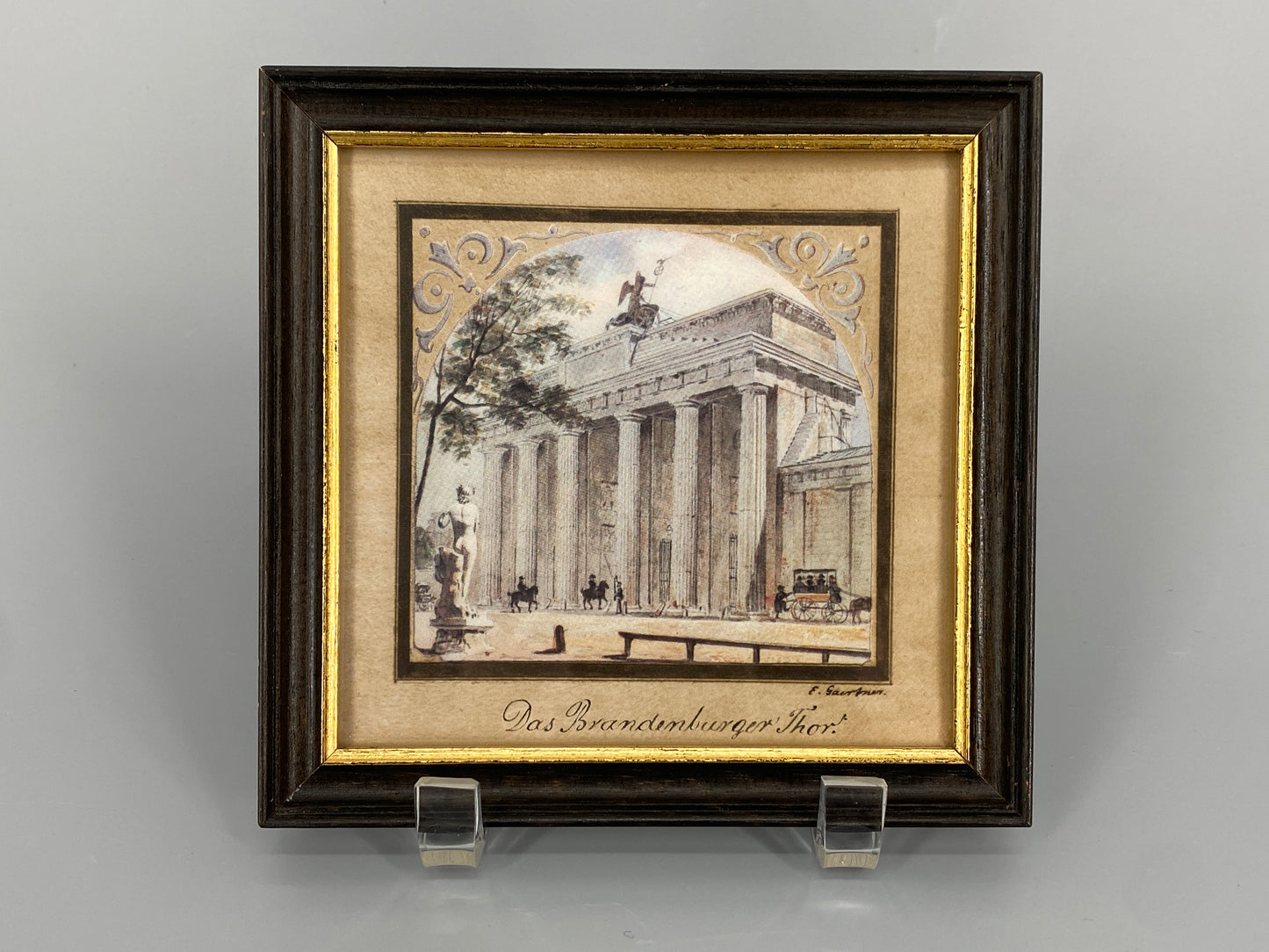 18 Stk. Farboffset-Bilder nach den Gemälden von Eduard Gaertner, Ansichten von Berlin aus der Biedermeierzeit