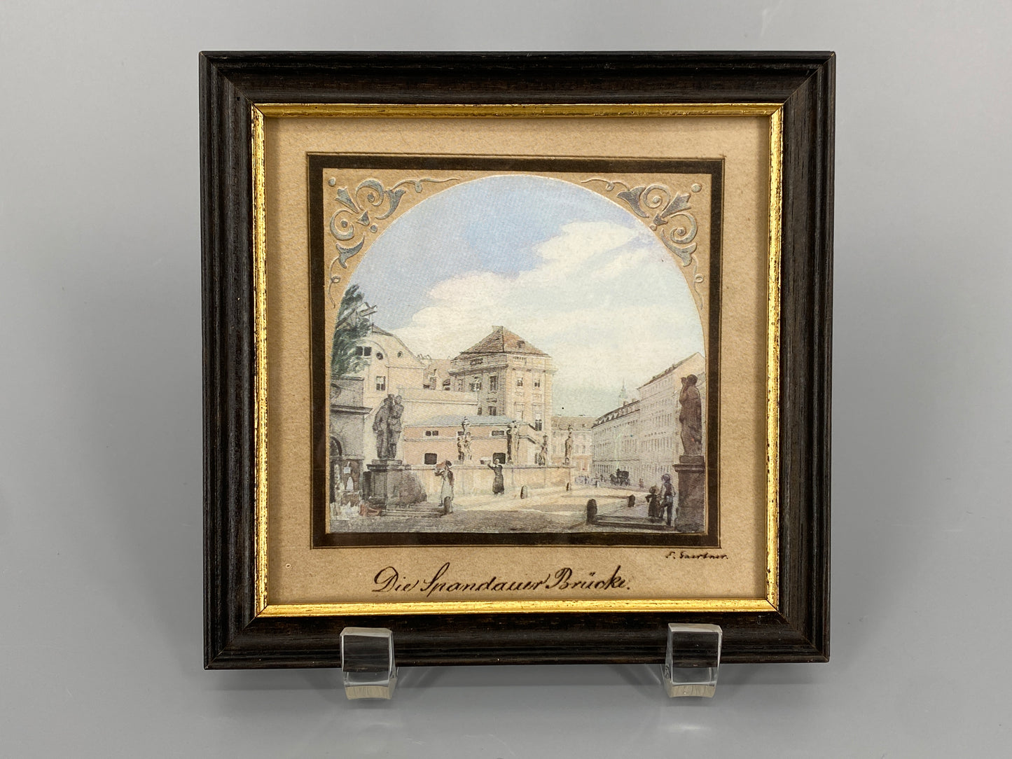 18 Stk. Farboffset-Bilder nach den Gemälden von Eduard Gaertner, Ansichten von Berlin aus der Biedermeierzeit