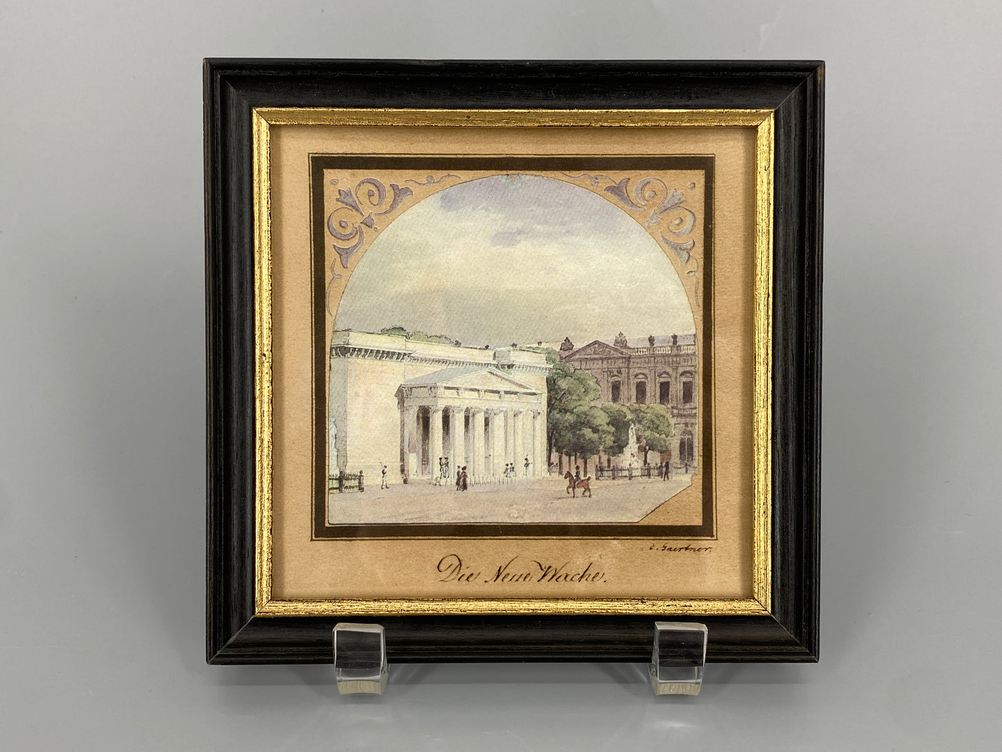 18 Stk. Farboffset-Bilder nach den Gemälden von Eduard Gaertner, Ansichten von Berlin aus der Biedermeierzeit