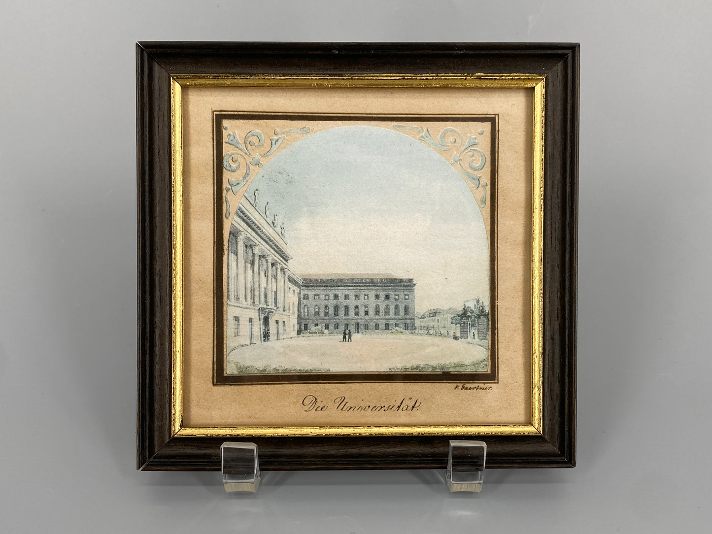 18 Stk. Farboffset-Bilder nach den Gemälden von Eduard Gaertner, Ansichten von Berlin aus der Biedermeierzeit