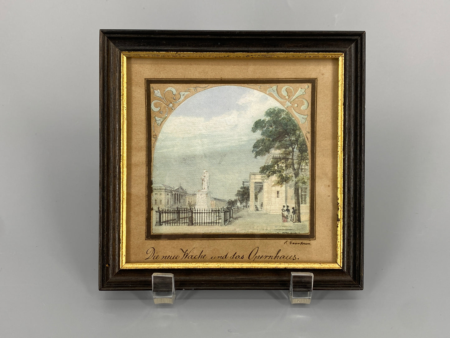 18 Stk. Farboffset-Bilder nach den Gemälden von Eduard Gaertner, Ansichten von Berlin aus der Biedermeierzeit