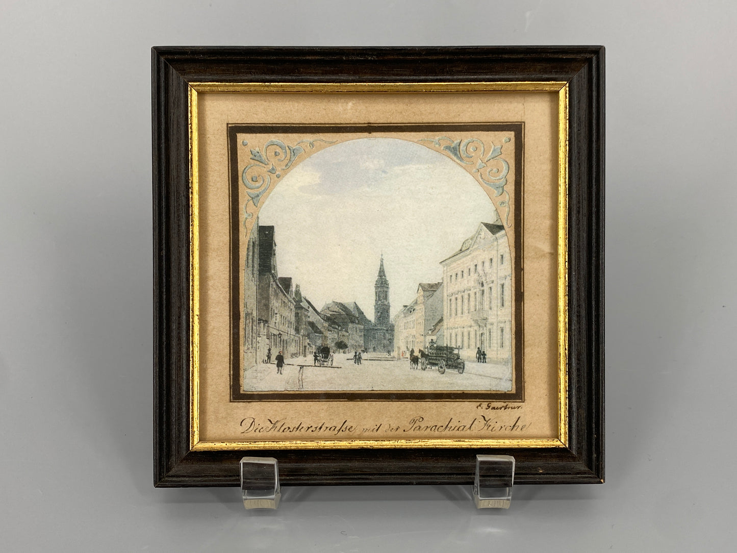 18 Stk. Farboffset-Bilder nach den Gemälden von Eduard Gaertner, Ansichten von Berlin aus der Biedermeierzeit