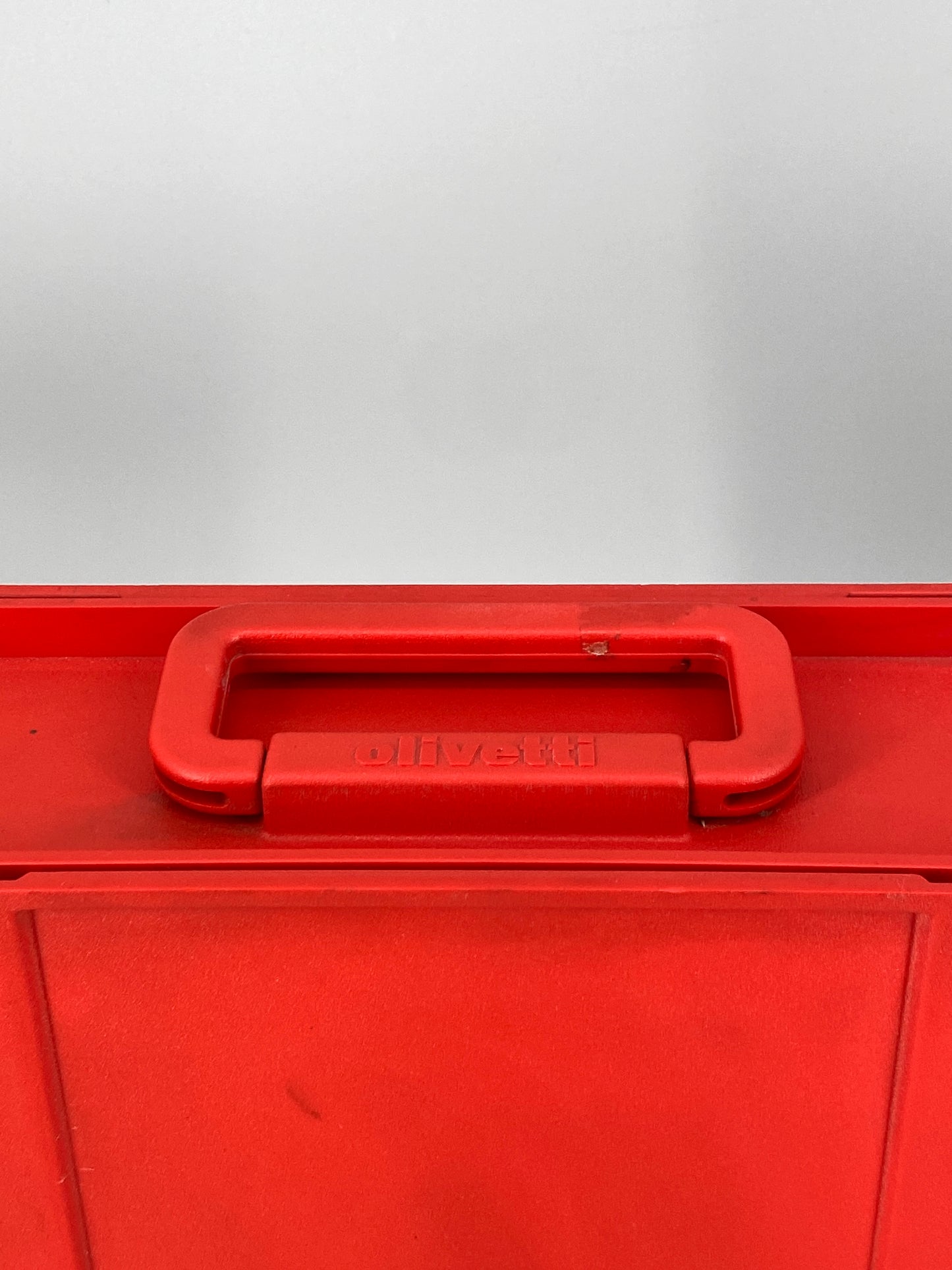 rote Schreibmaschine "Valentine" E. Sottsass und P. King für Olivetti, Italien, 70er