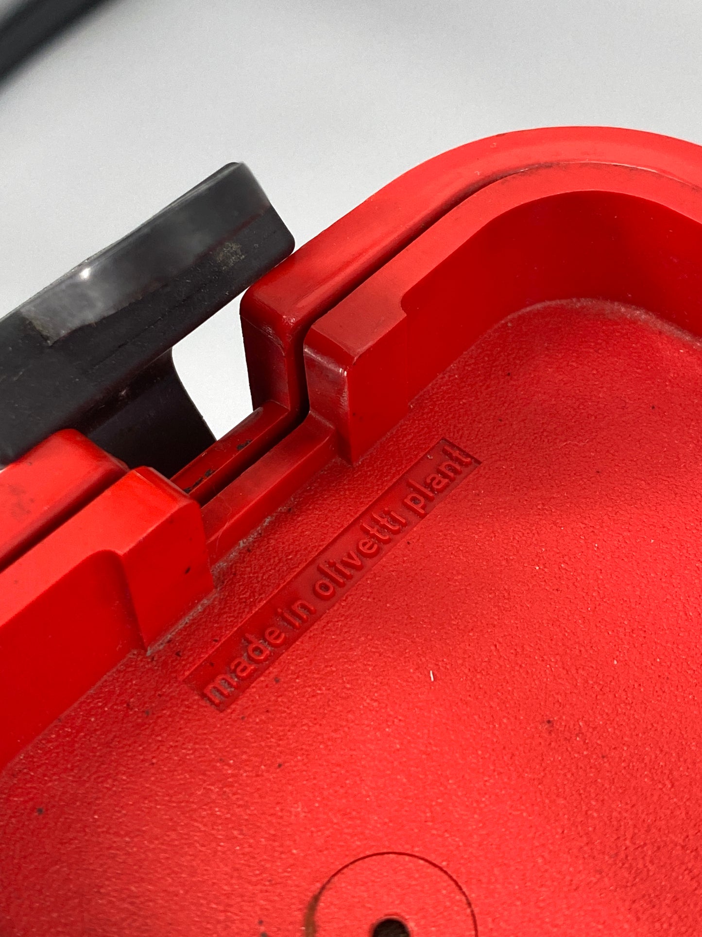rote Schreibmaschine "Valentine" E. Sottsass und P. King für Olivetti, Italien, 70er