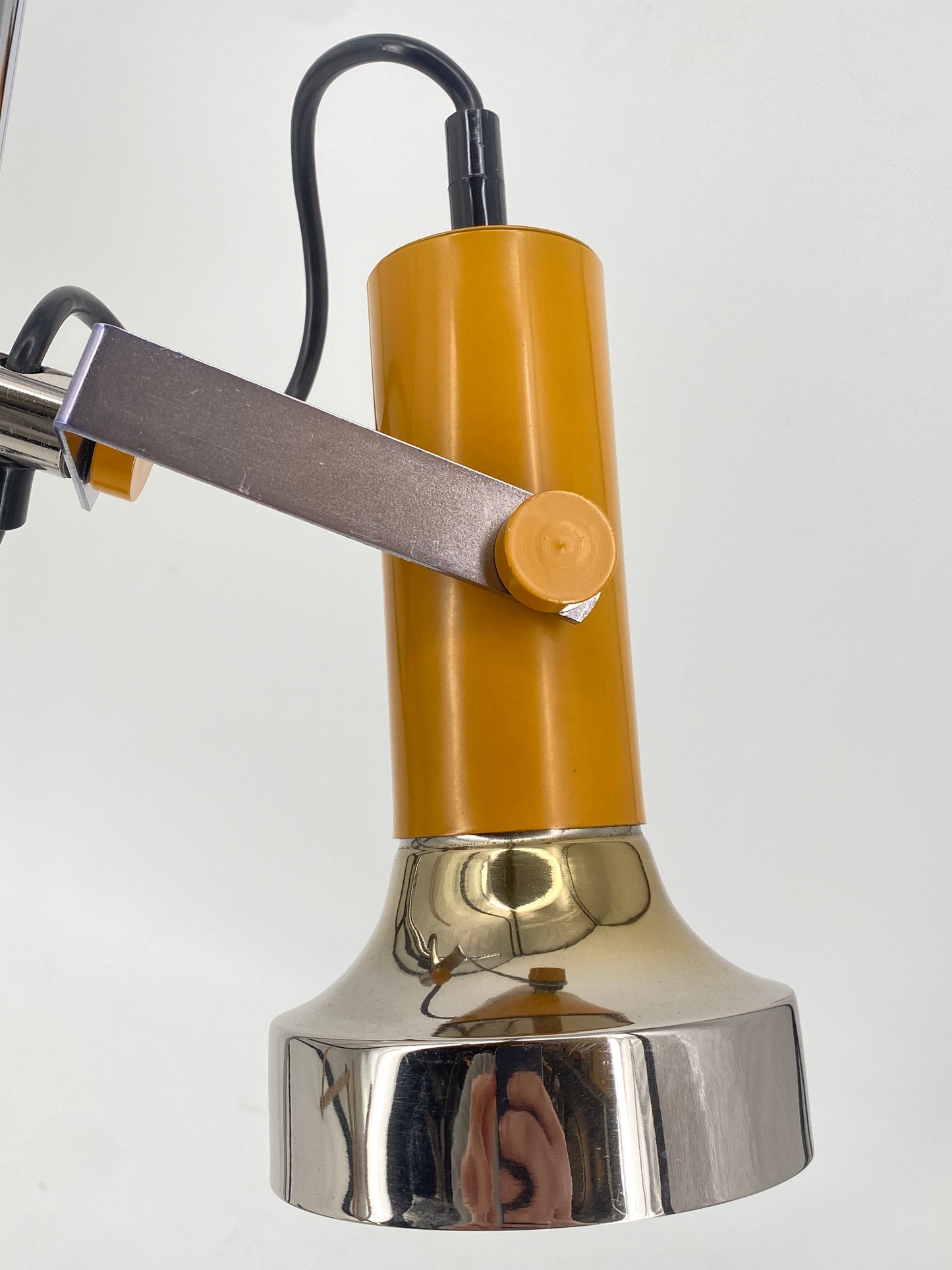 Tischlampe aus Metall im Space Age Stil von Simon & Schelle, 1970er Deutschland