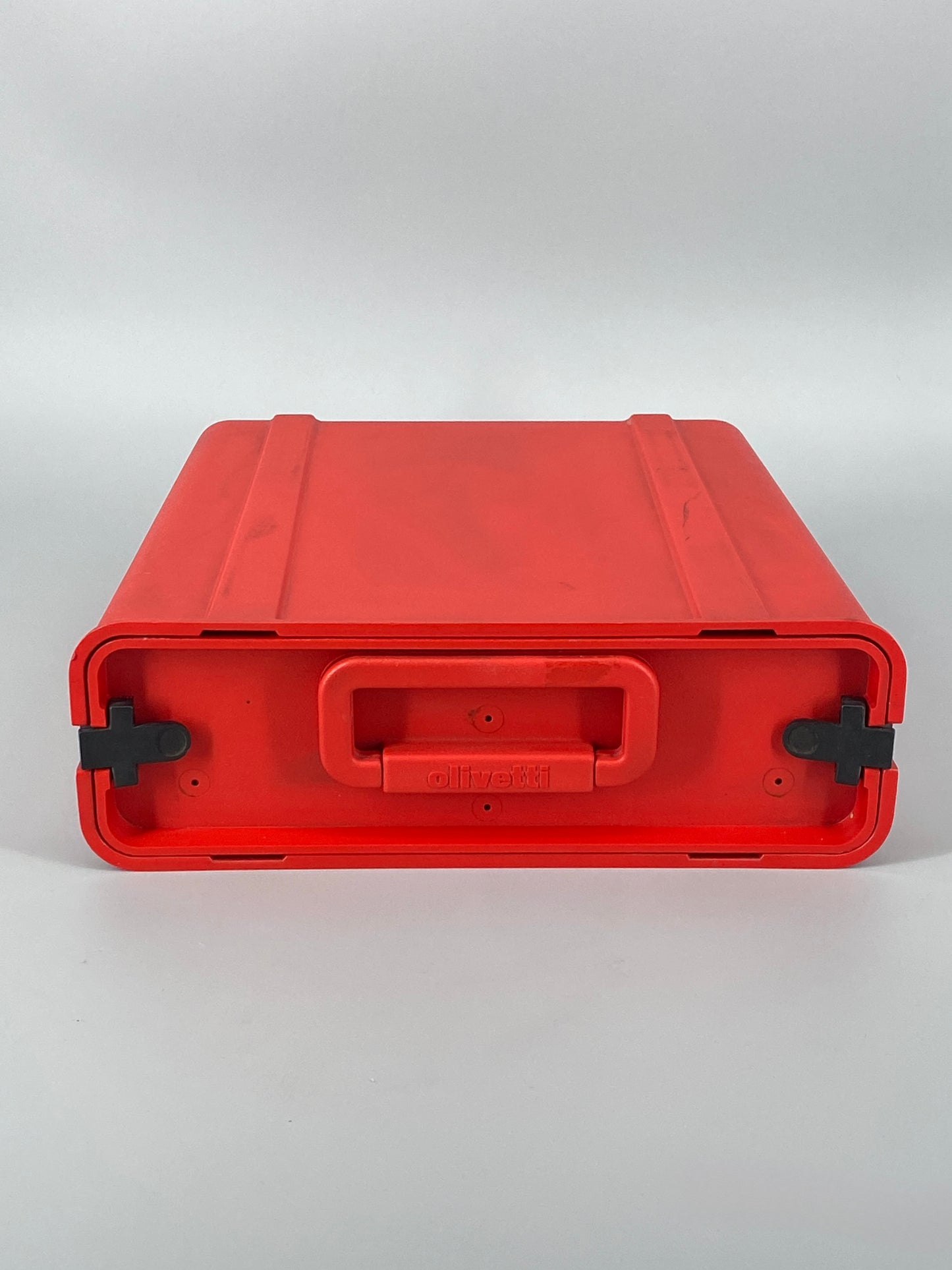 rote Schreibmaschine "Valentine" E. Sottsass und P. King für Olivetti, Italien, 70er