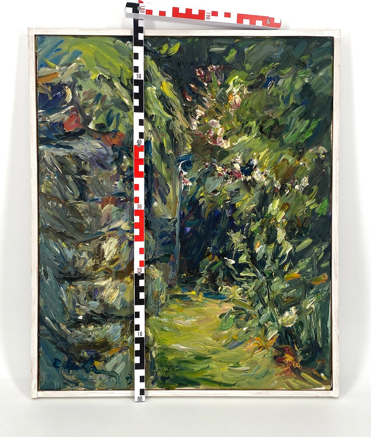 Ölgemälde "Le Fort" von Roland Ladwig auf Leinwand, 1990
