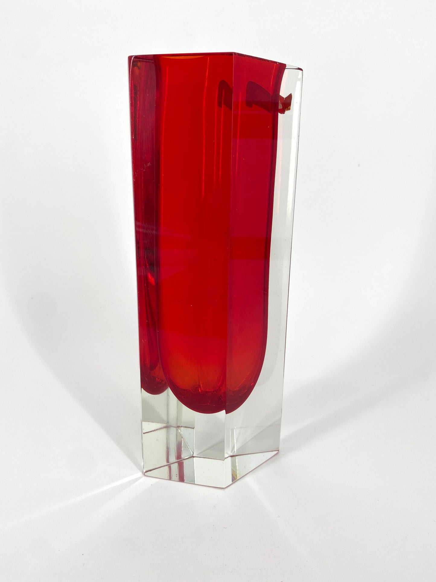 Murano Glas Vase von Flavio Poli, Italien, 1970er