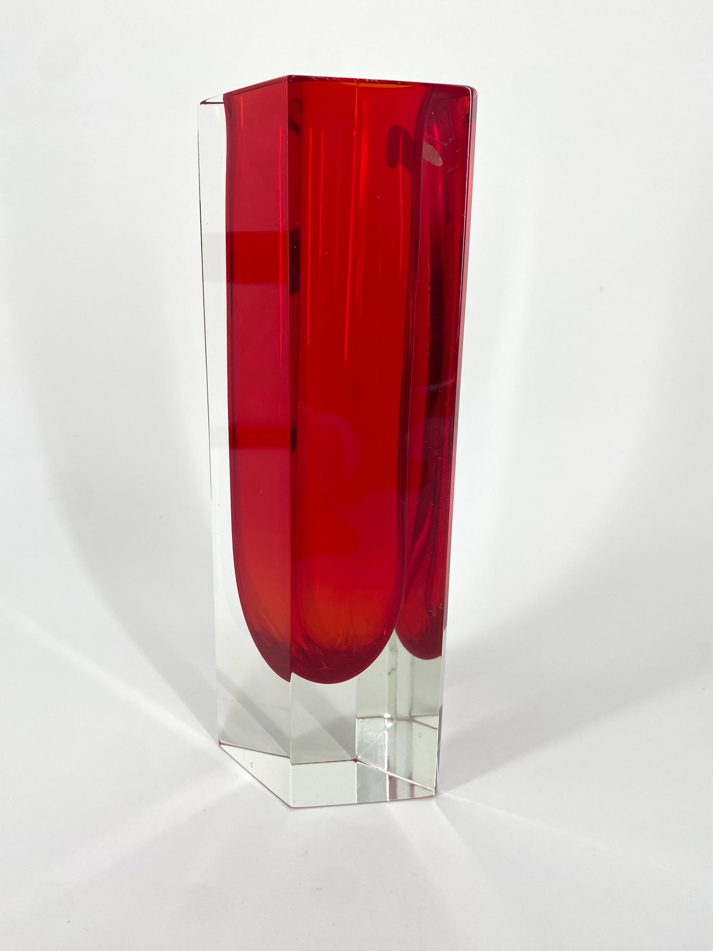 Murano Glas Vase von Flavio Poli, Italien, 1970er