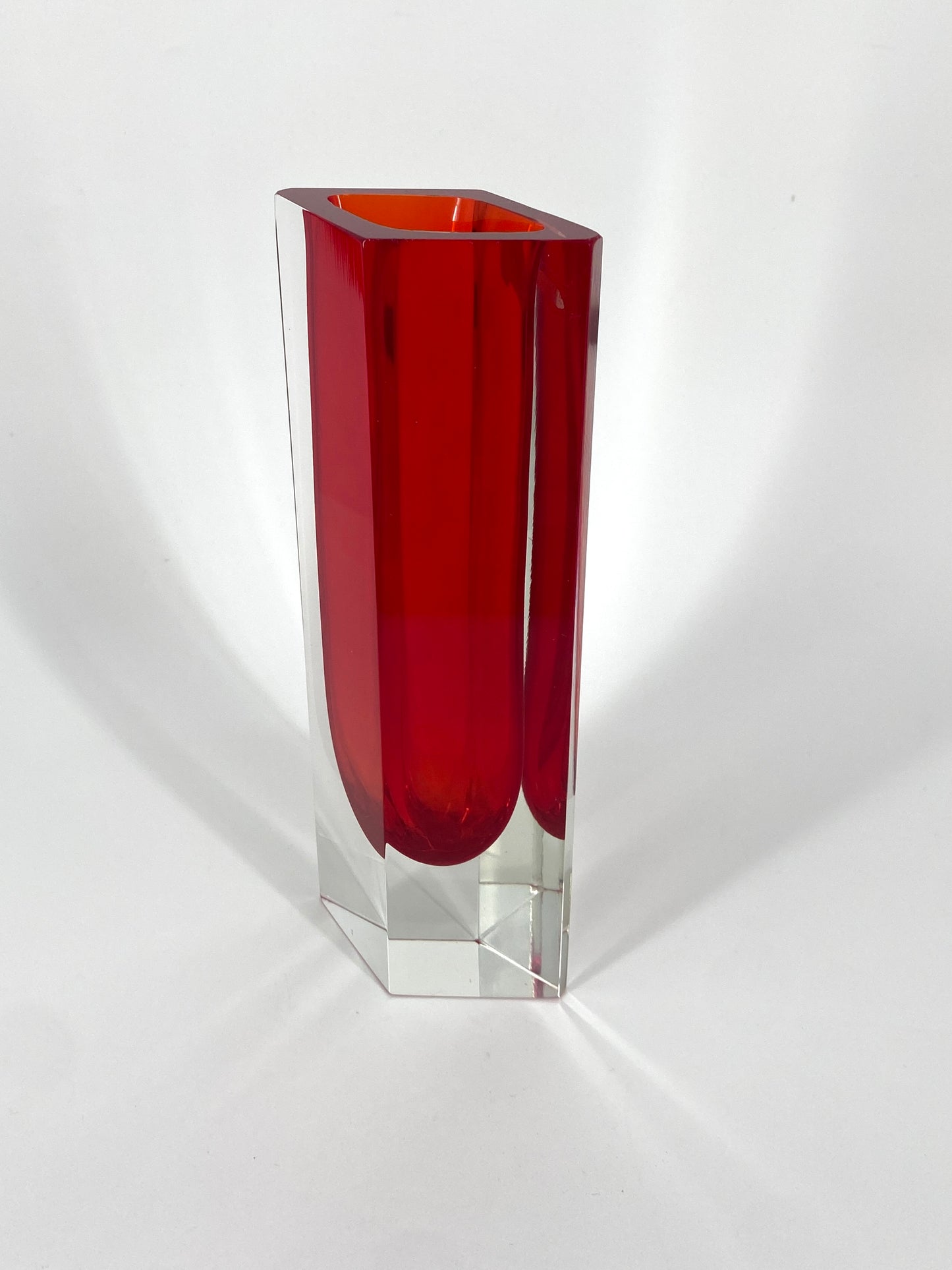 Murano Glas Vase von Flavio Poli, Italien, 1970er