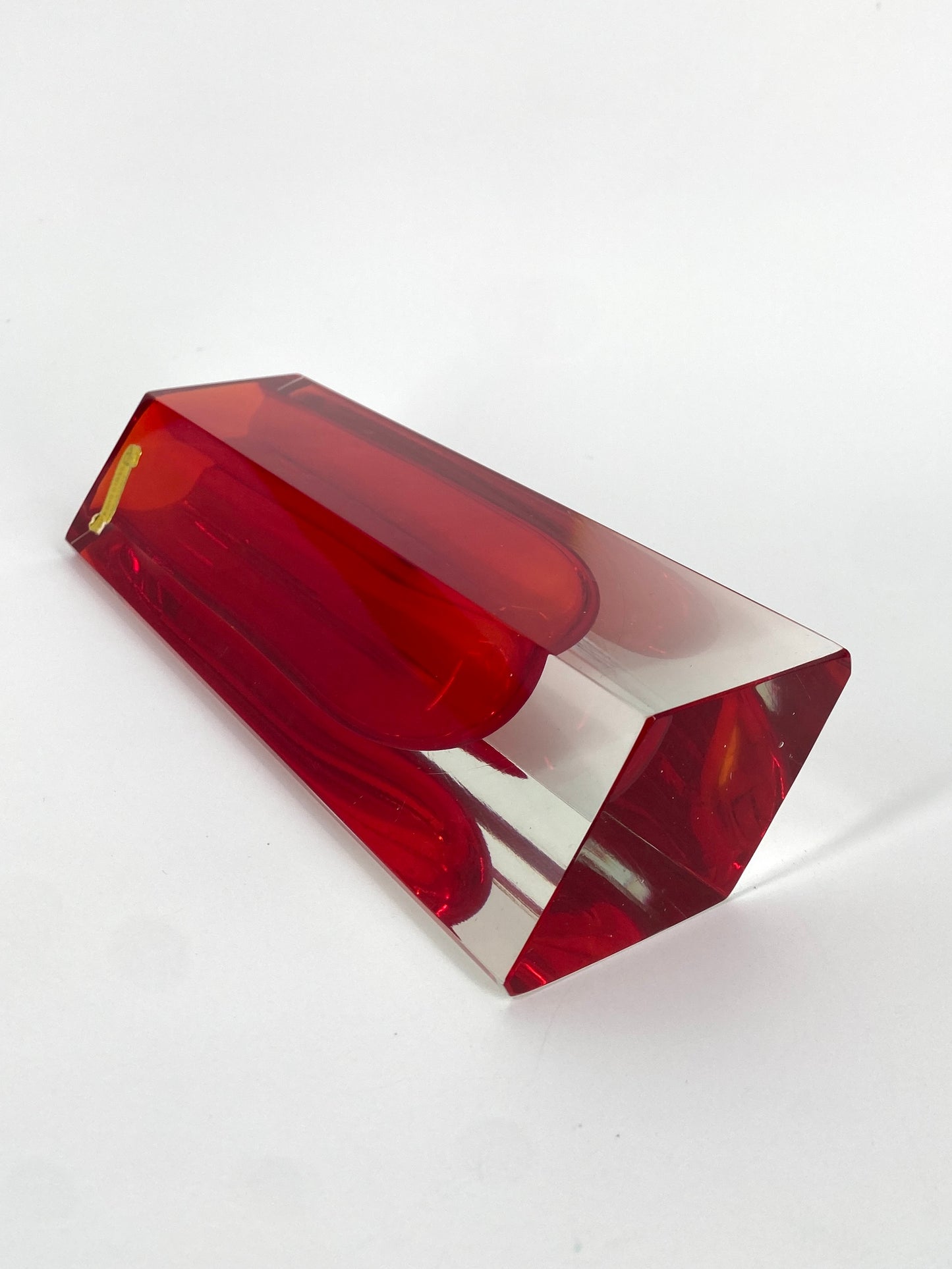 Murano Glas Vase von Flavio Poli, Italien, 1970er