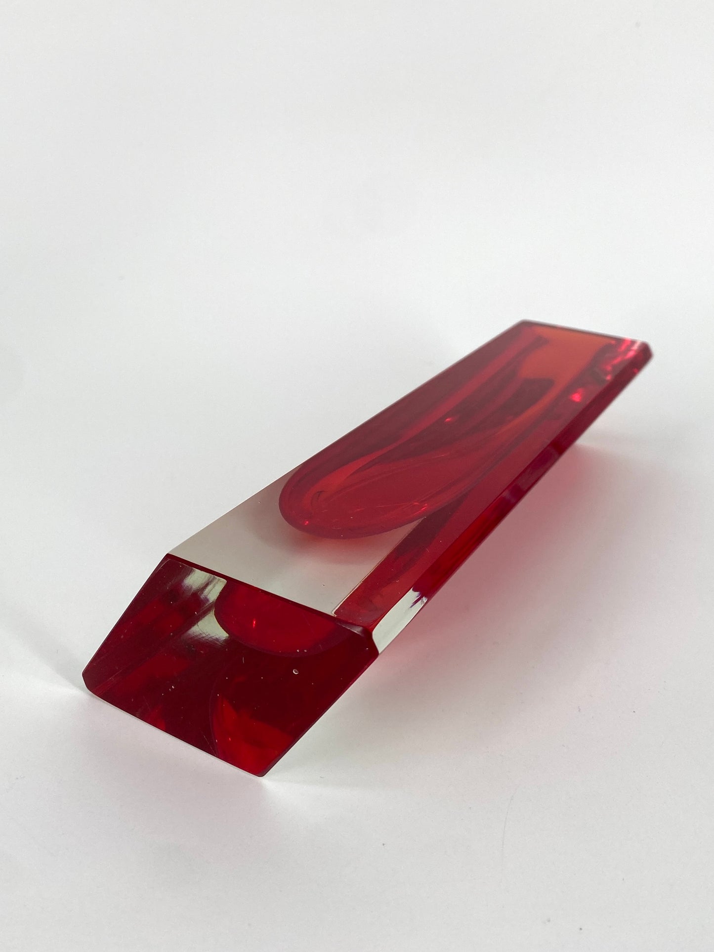 Murano Glas Vase von Flavio Poli, Italien, 1970er