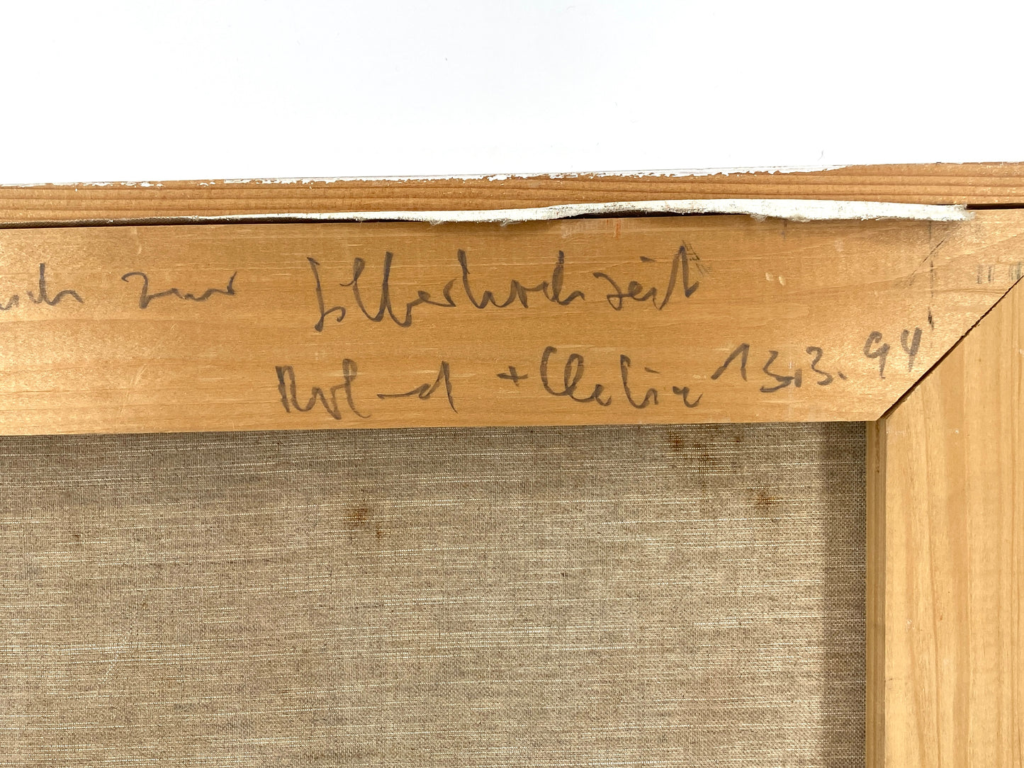 Ölgemälde "Weißer Teller, Äpfel" von Roland Ladwig auf Leinwand
