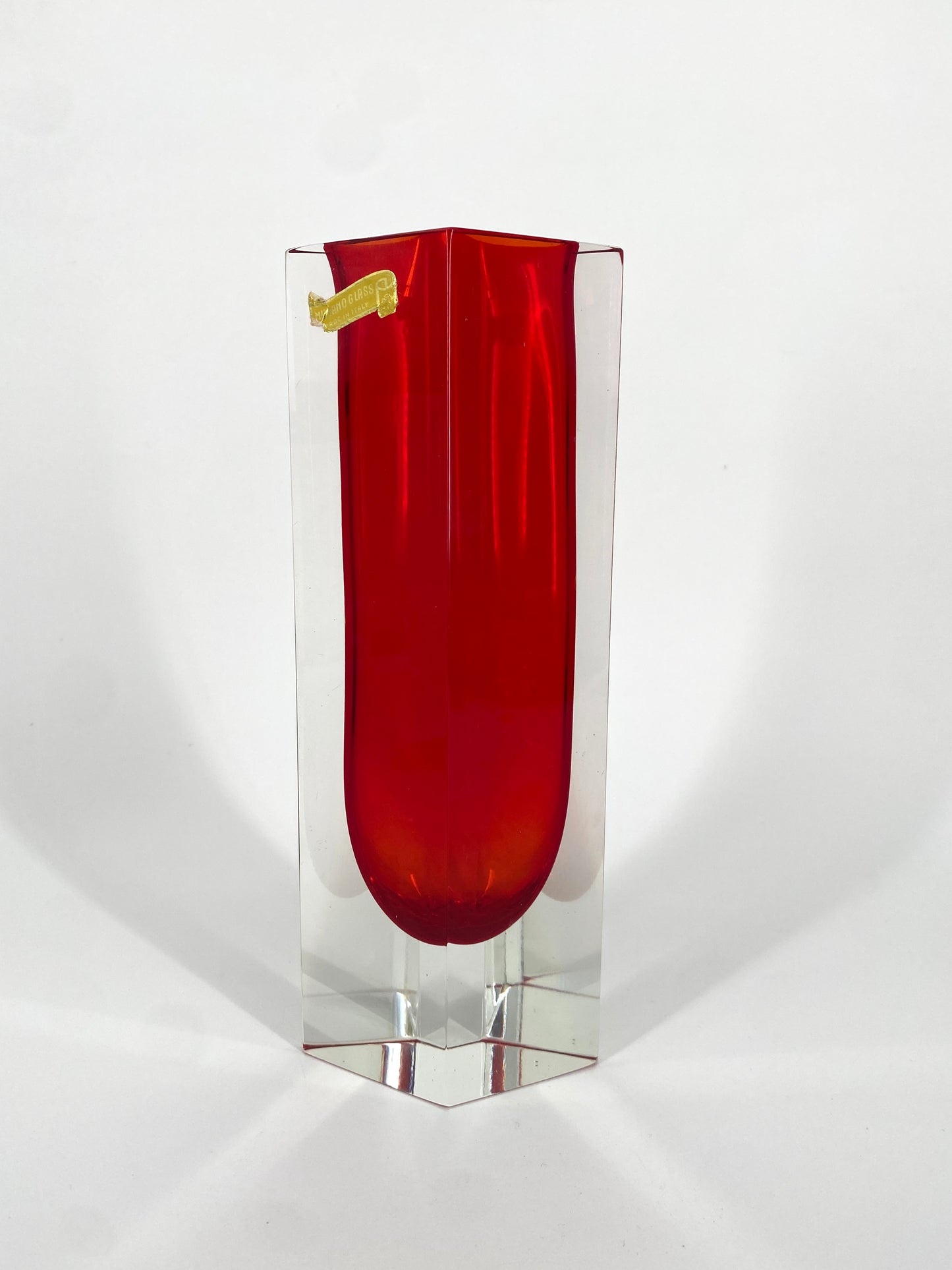 Murano Glas Vase von Flavio Poli, Italien, 1970er