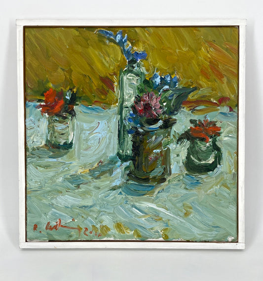 Ölgemälde "Stillleben" von Roland Ladwig auf Leinwand, 2000