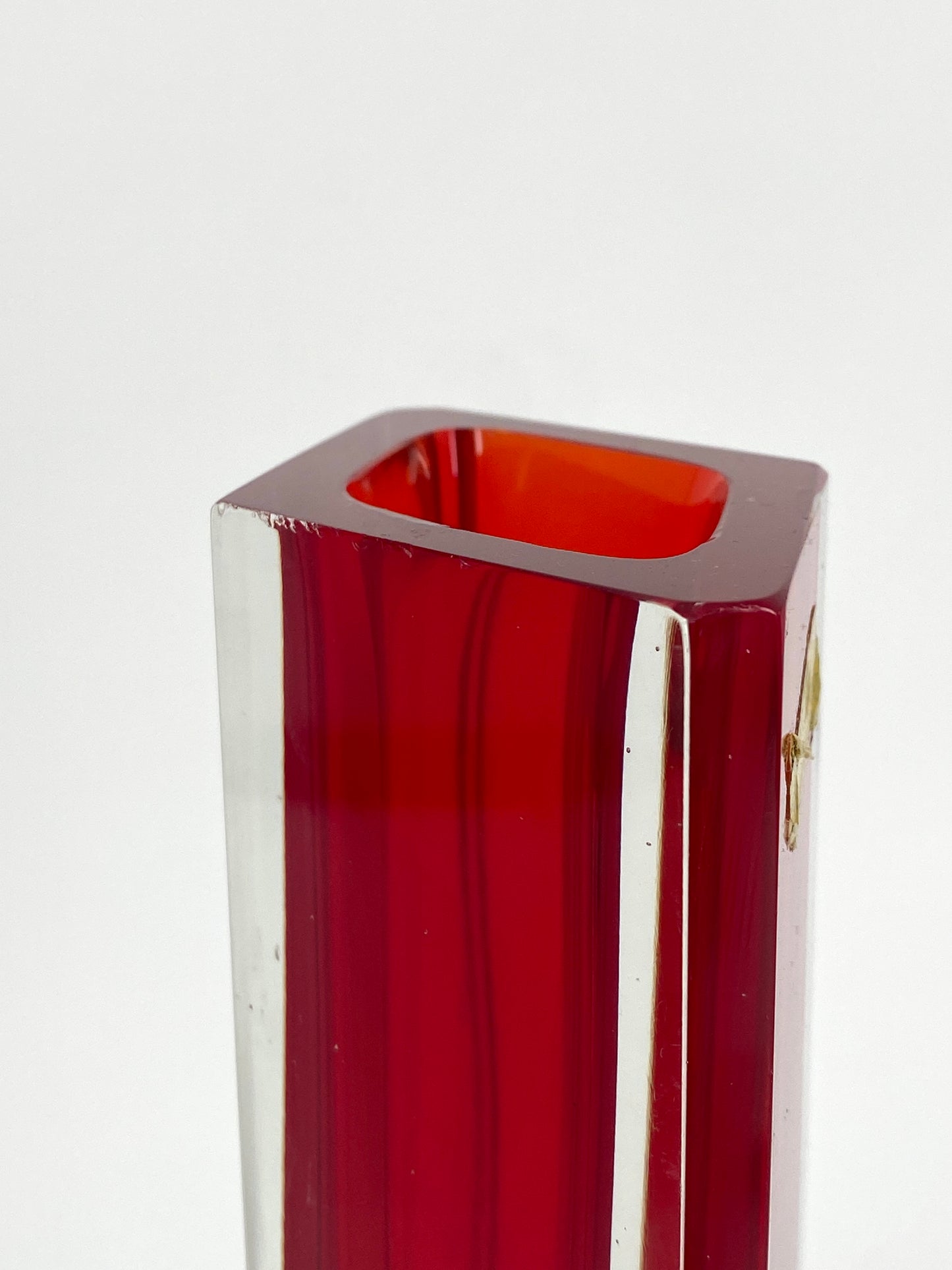 Murano Glas Vase von Flavio Poli, Italien, 1970er