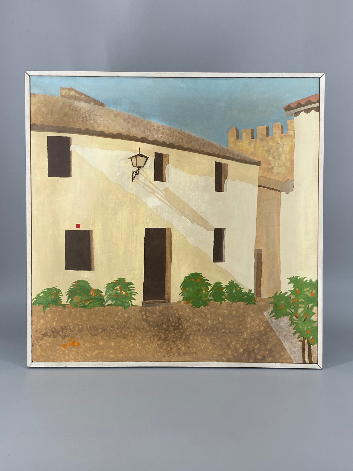 Mysteriöses Acrylgemälde mit der Signatur "Hetzel" auf Leinwand, 1976