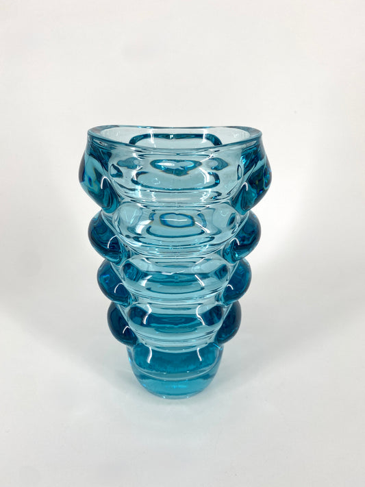 Glas Vase von Vladislav Urban für Heřmanova huť, Tschechische Republik, 1962