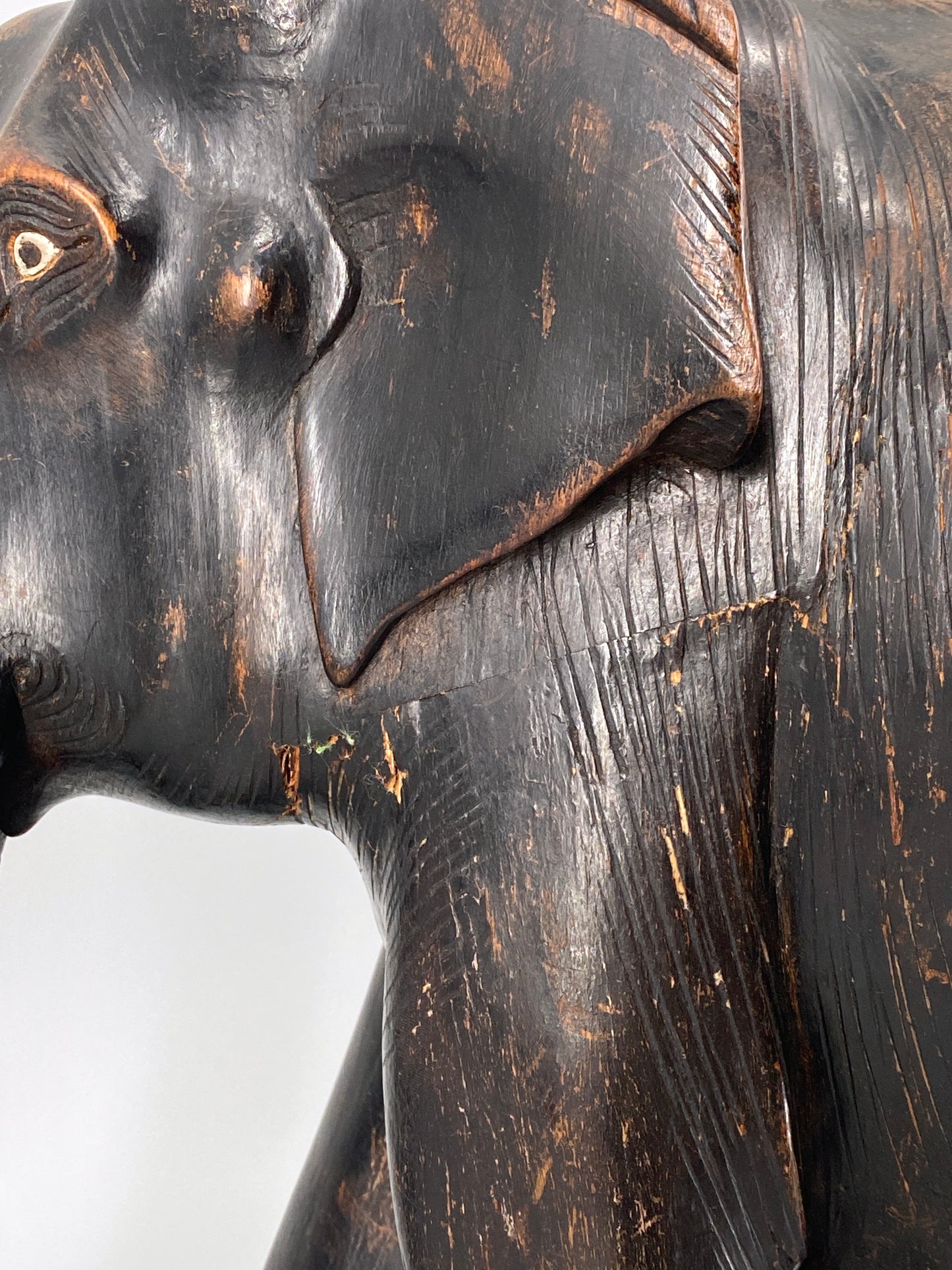 Elefanten Skulptur aus Holz geschnitzt, 20 Jhd.