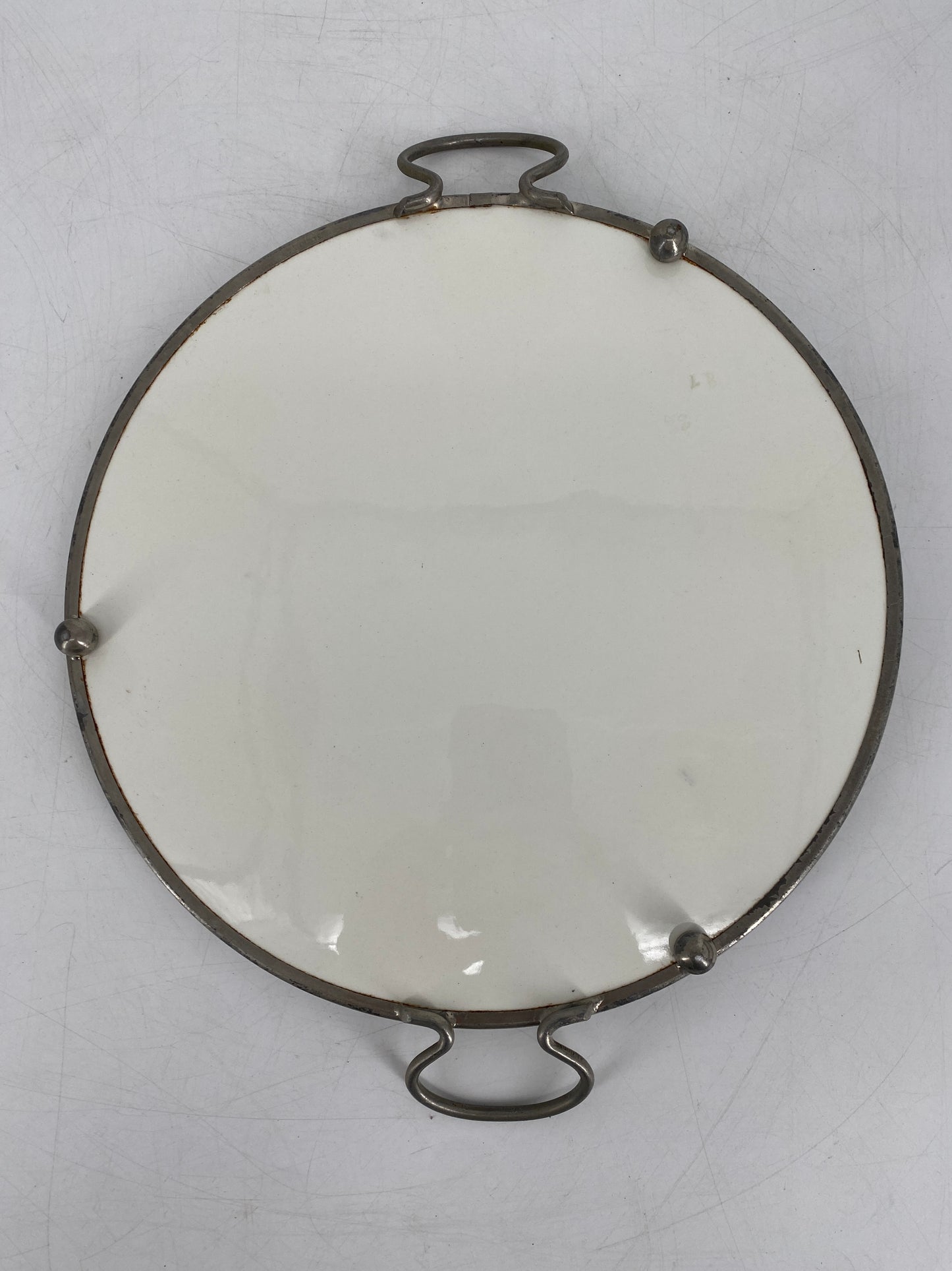 Jugendstil Serviertablett bzw. Serviertablett mit Vögeldeko