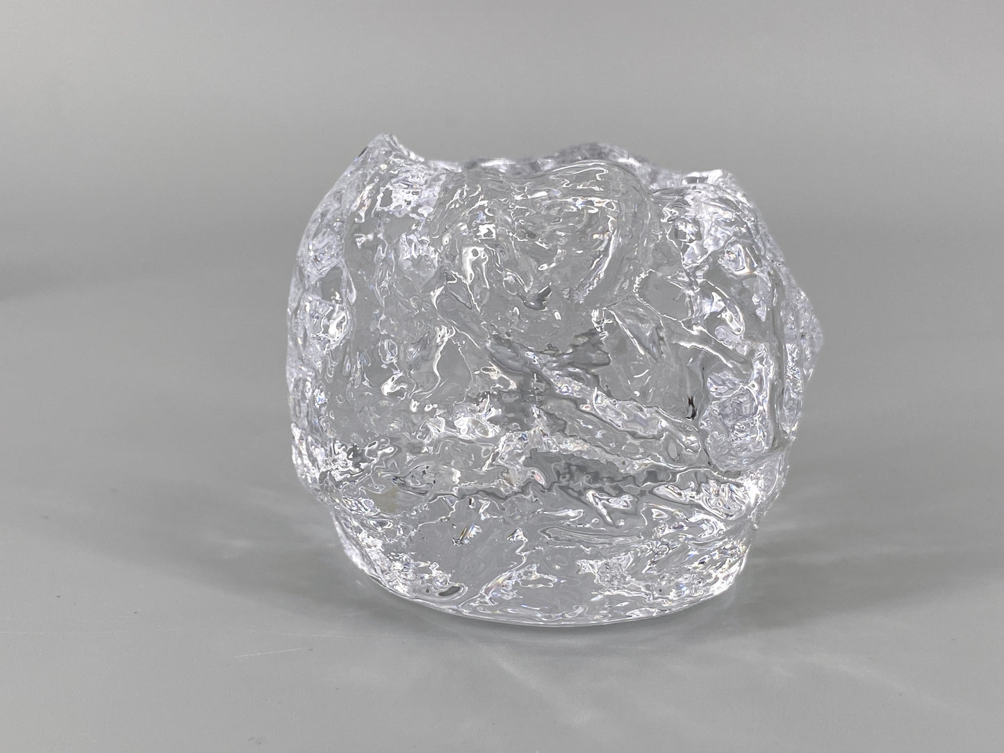 5 Teelichthalter "Snowball" von Ann Wärff für Kosta Boda, Schweden