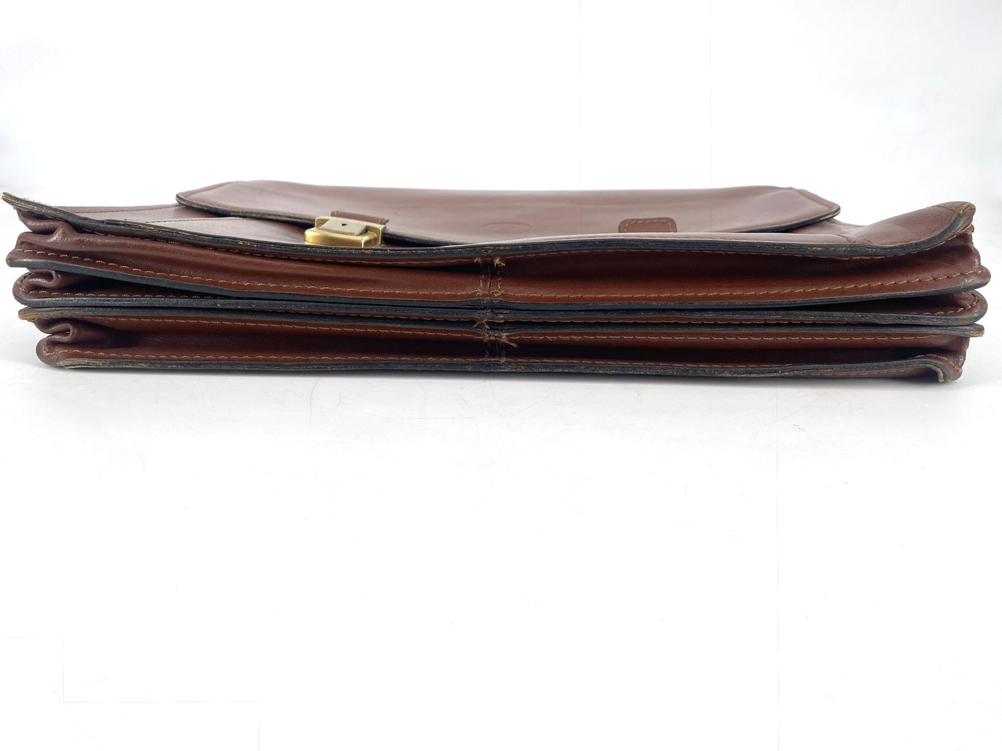 Leder- und Aktentasche, hochwertig. Verschliessbar, mit Tragegriff und vielen Taschen.