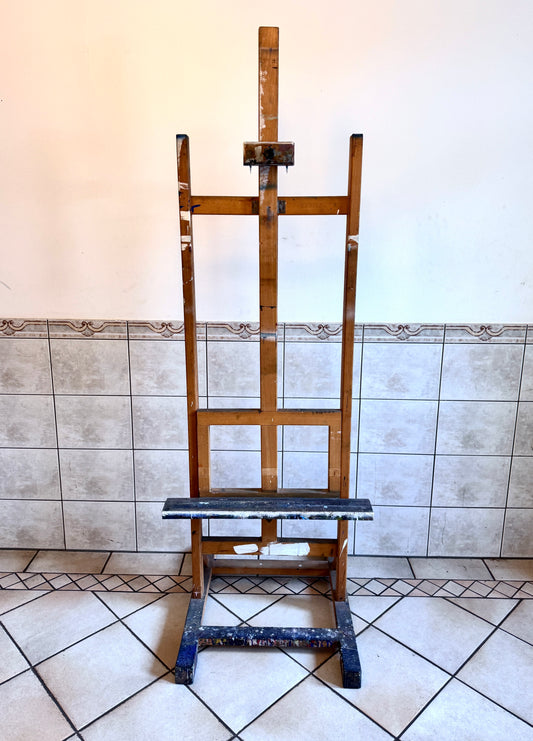 Massive Staffelei 150 cm Formathöhe, Höhenverstellbar