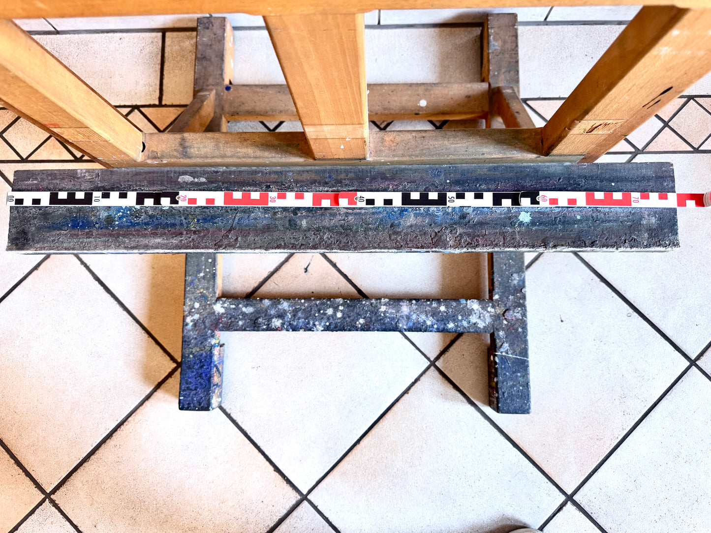 Massive Staffelei 150 cm Formathöhe, Höhenverstellbar