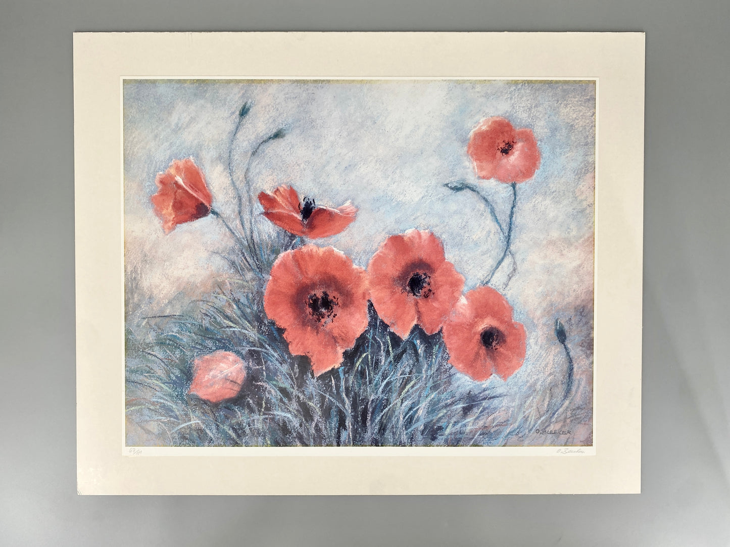 Otfried Bleeker - Mohnblumen, Kunstdruck