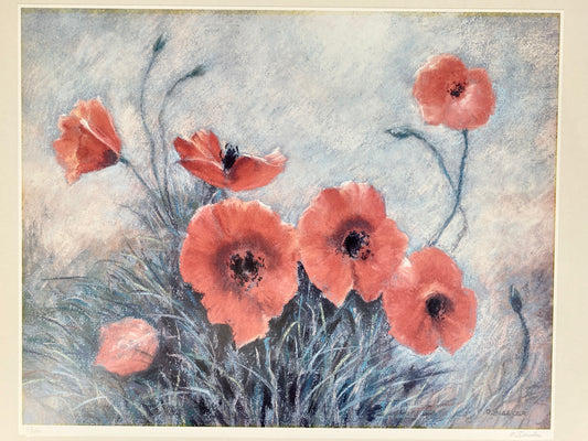 Otfried Bleeker - Mohnblumen, Kunstdruck